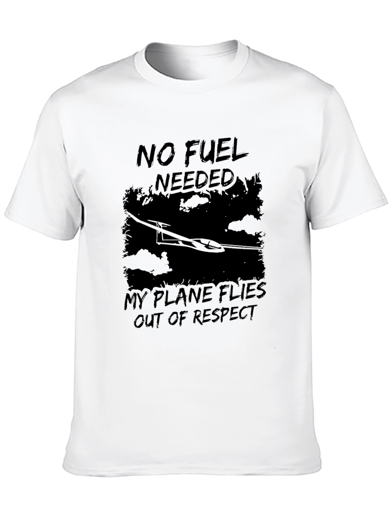 No Fuel Needed Glider T-Shirt - Respect Flies