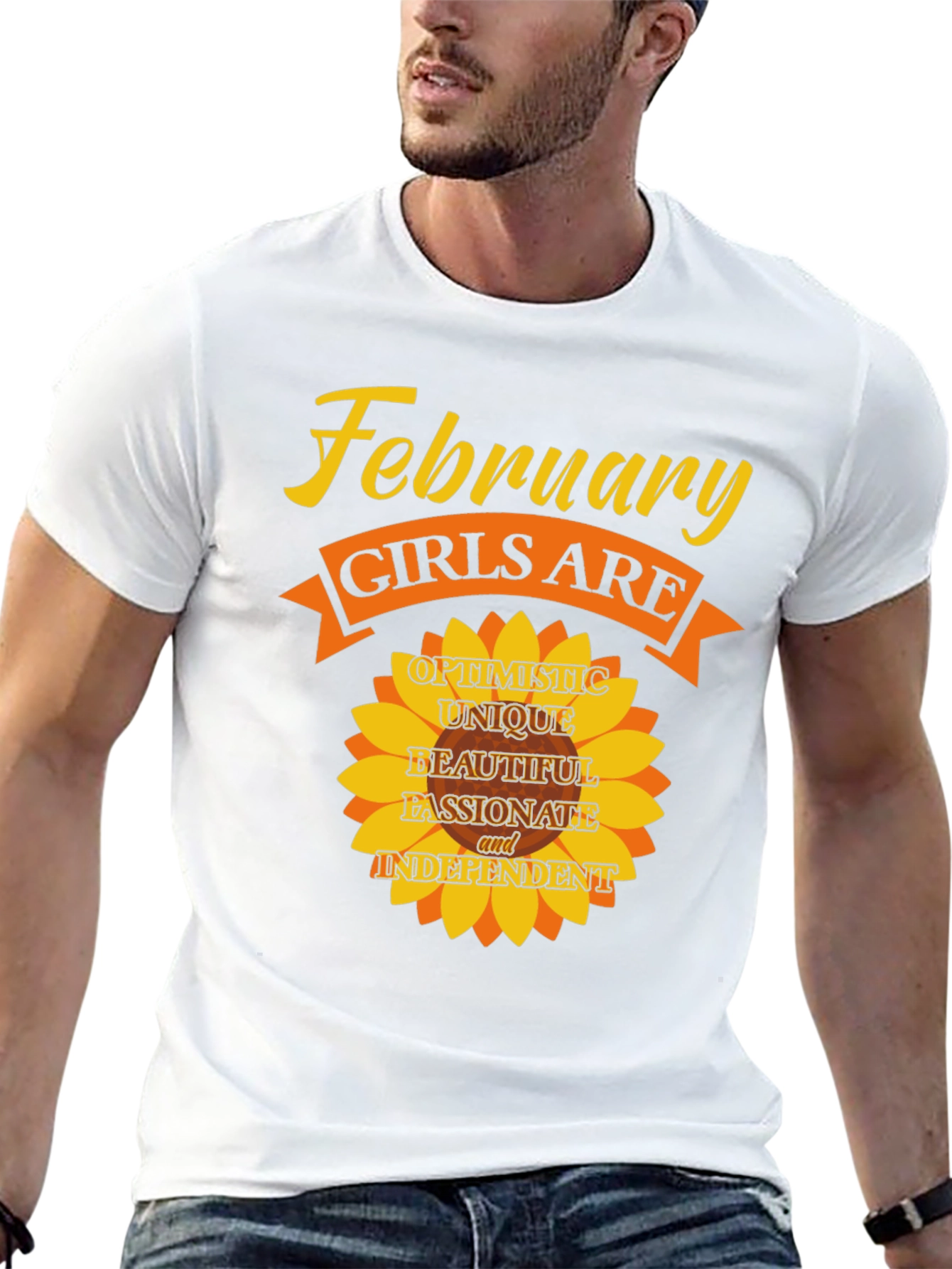 February Girls T-Shirt - Optimistic Unique Beautiful Tee
