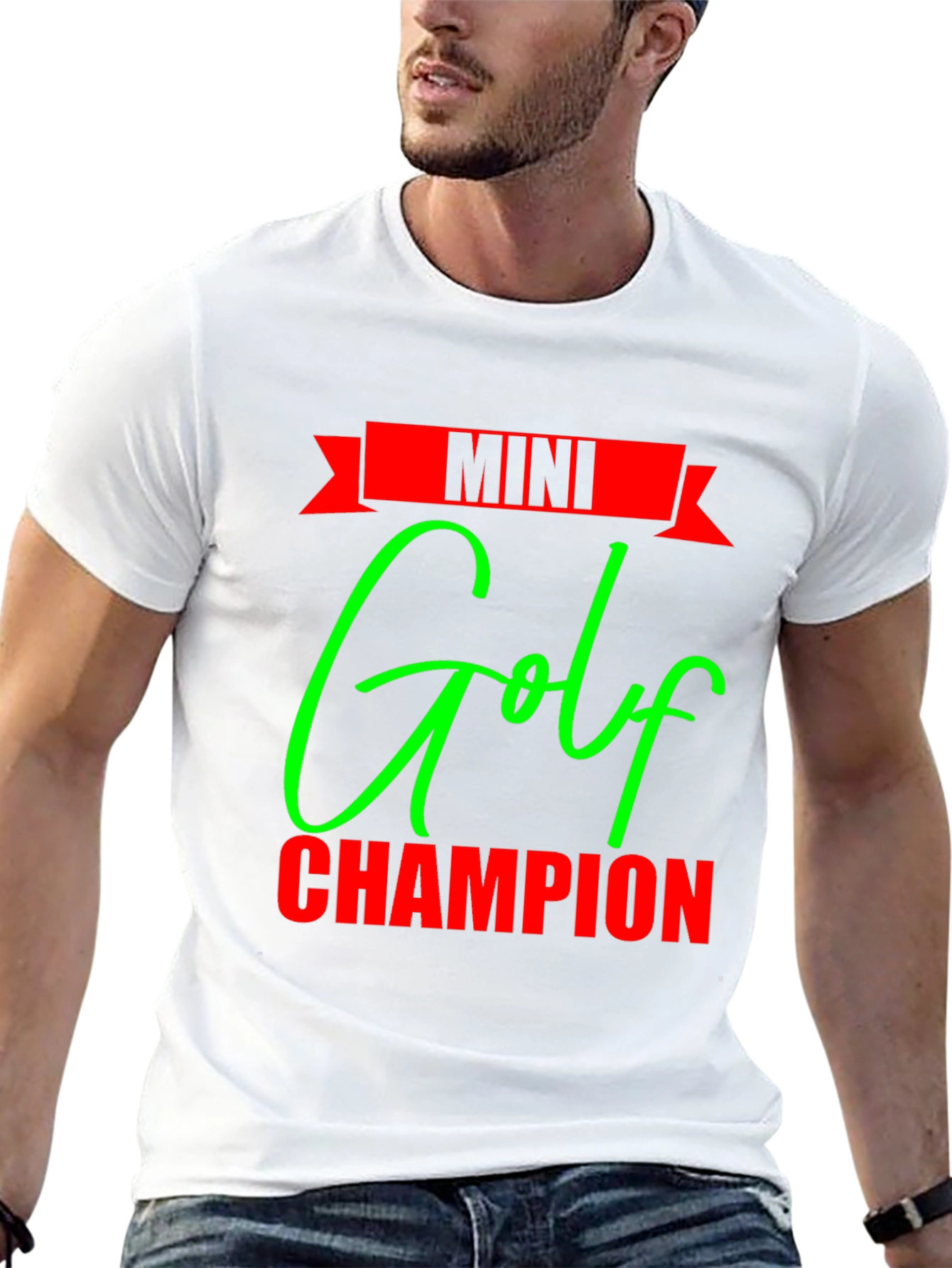 Mini Golf Champion Black T-Shirt