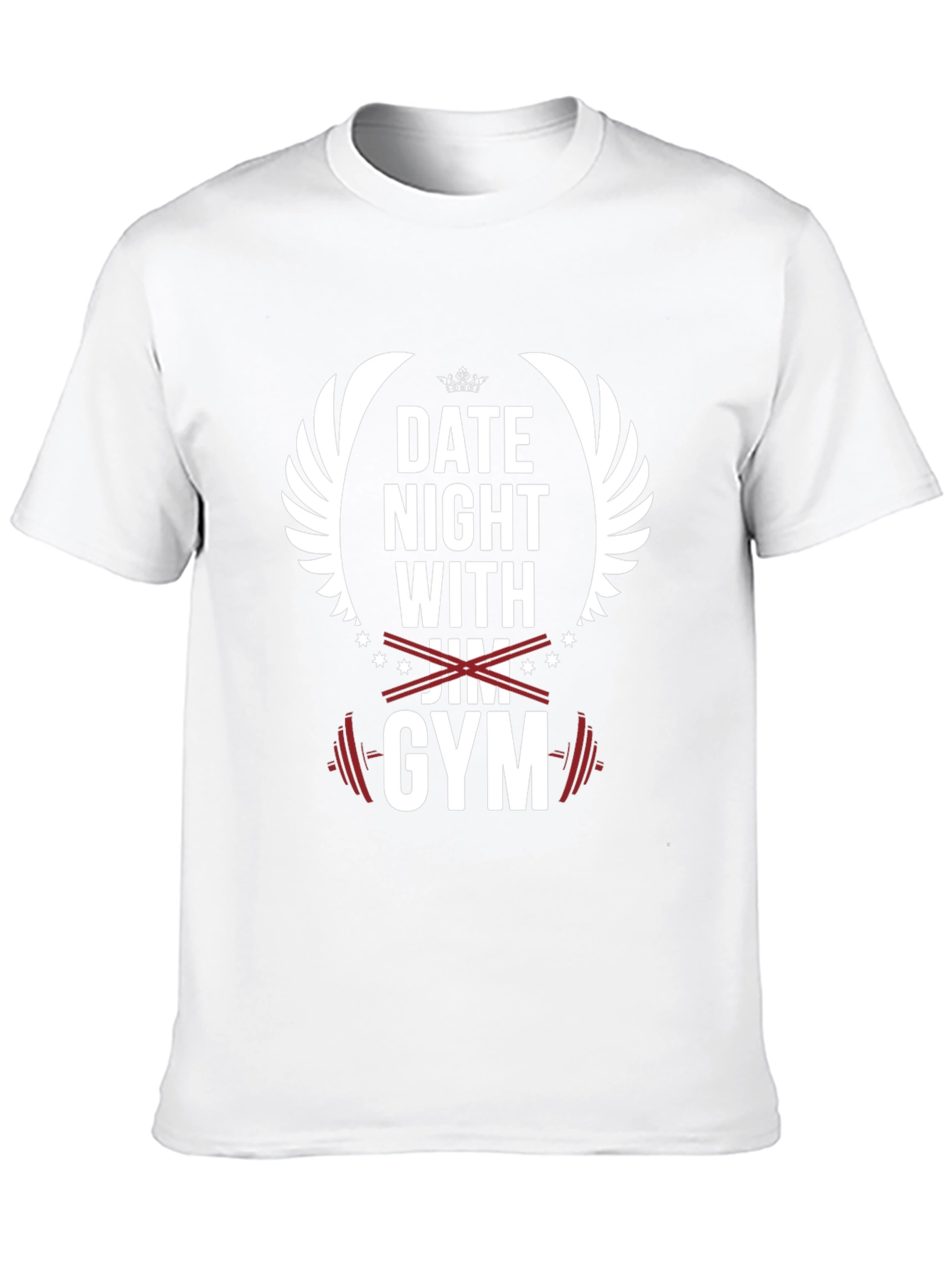 Date Night with Gym Black Graphic T-Shirt