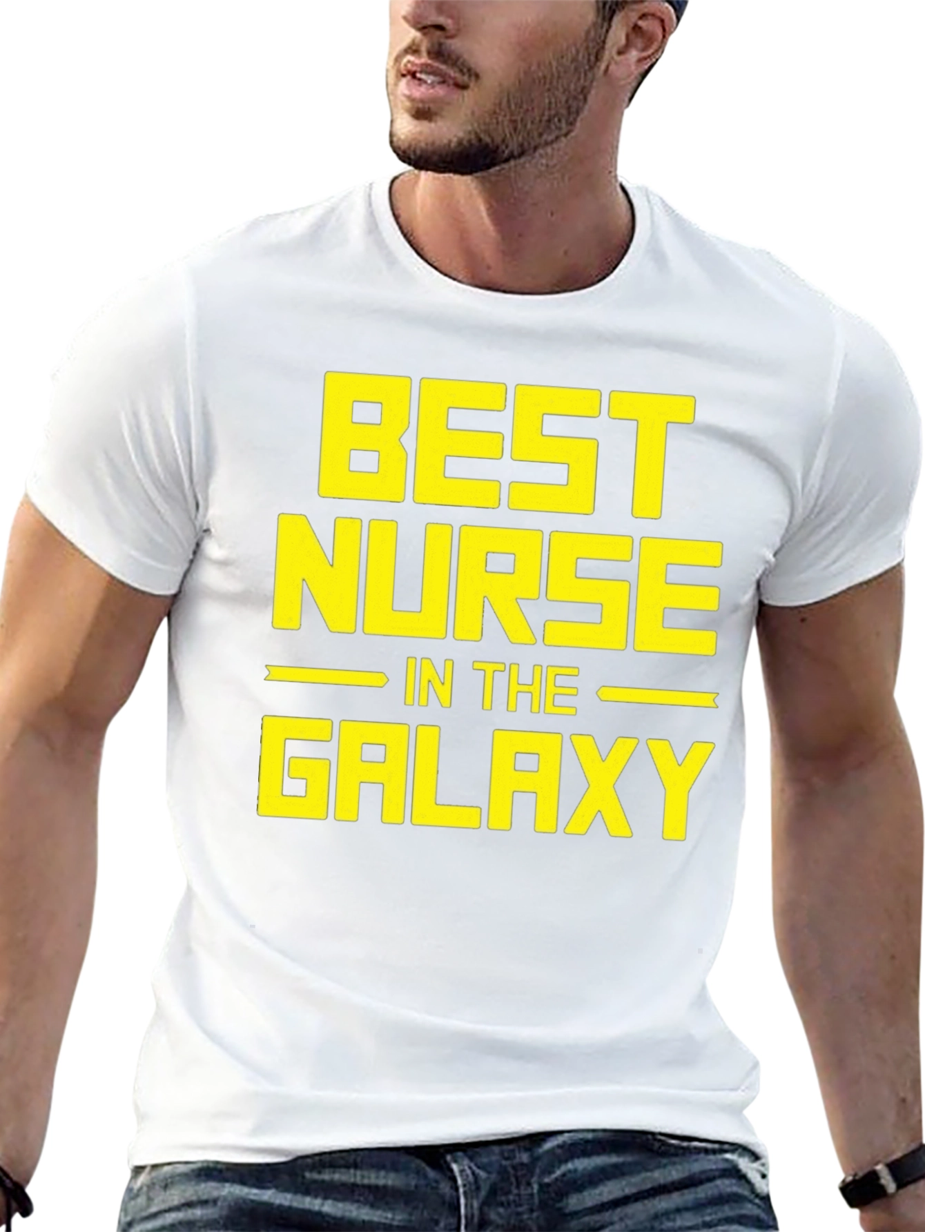 Best Nurse in the Galaxy Black Graphic Tee