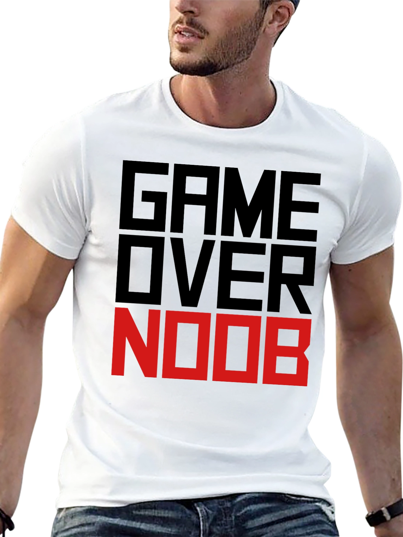 Game Over Noob Black T-Shirt