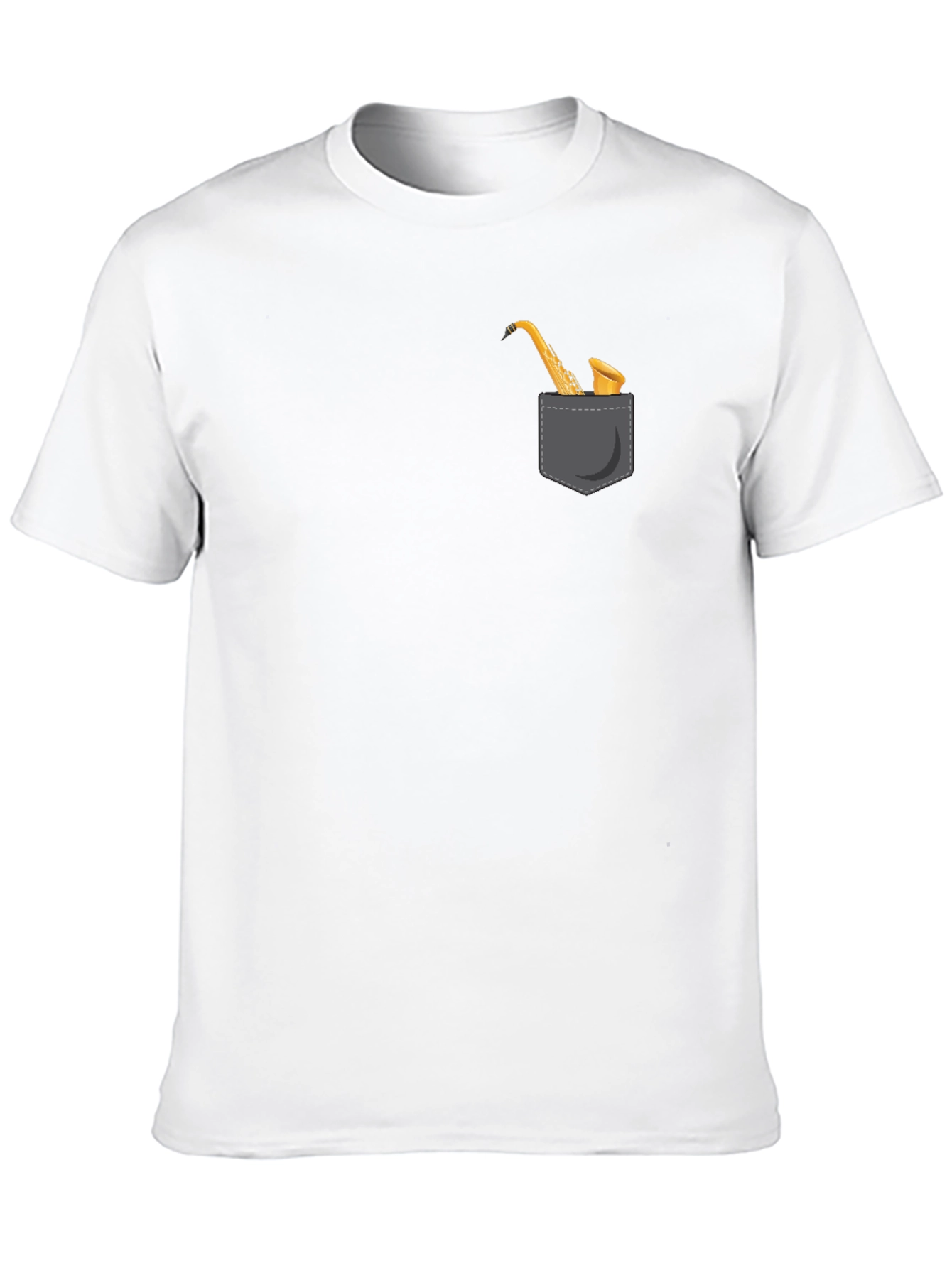 Saxophone Pocket Graphic Tee - Musician Style