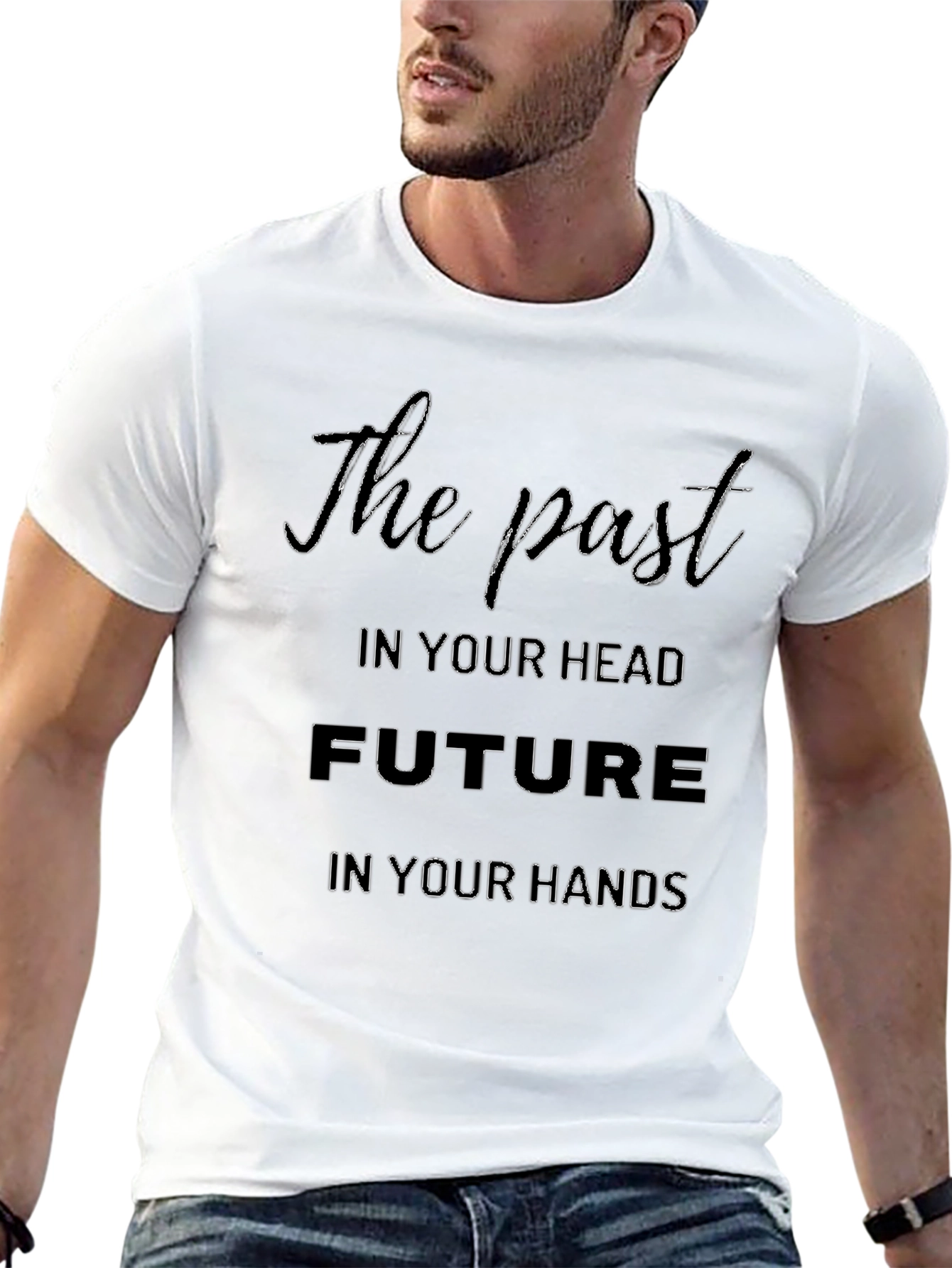 The Past Future Graphic Tee - Motivational Design