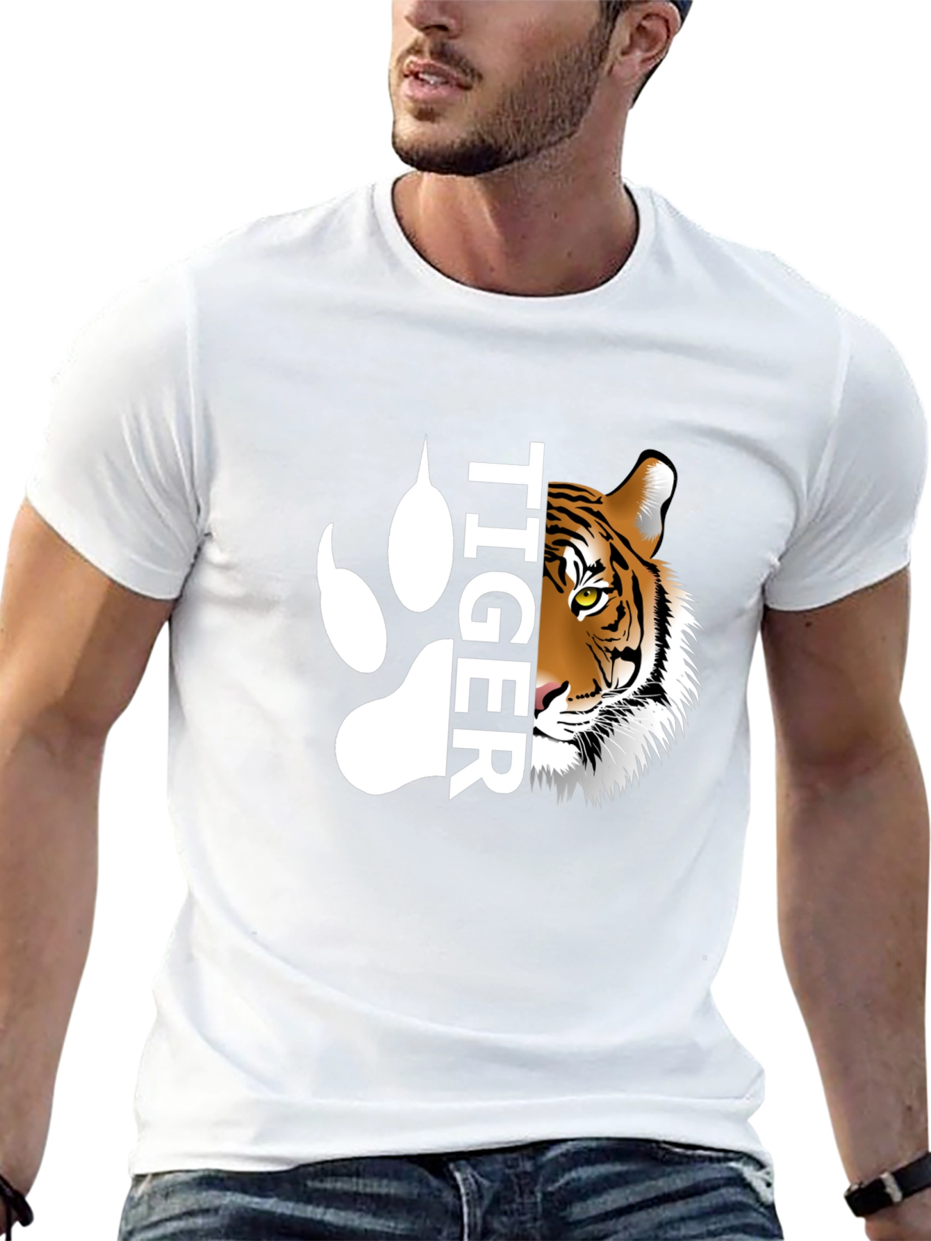 Tiger Paw Graphic T-Shirt
