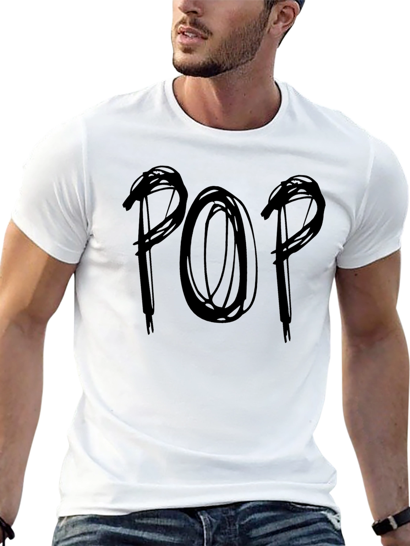 Mens POP Graphic T-Shirt - Black