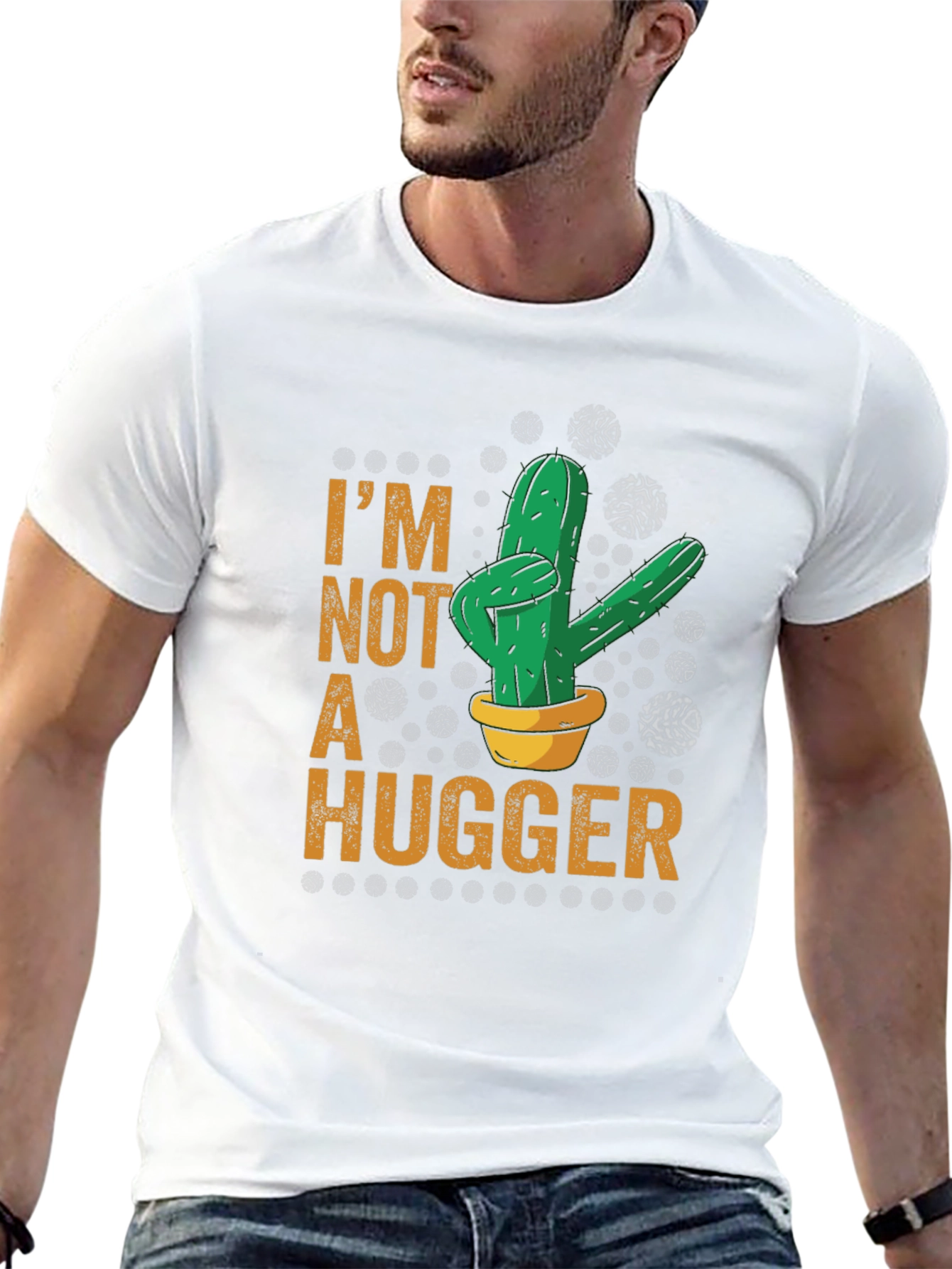 Im Not A Hugger Cactus Graphic Tee