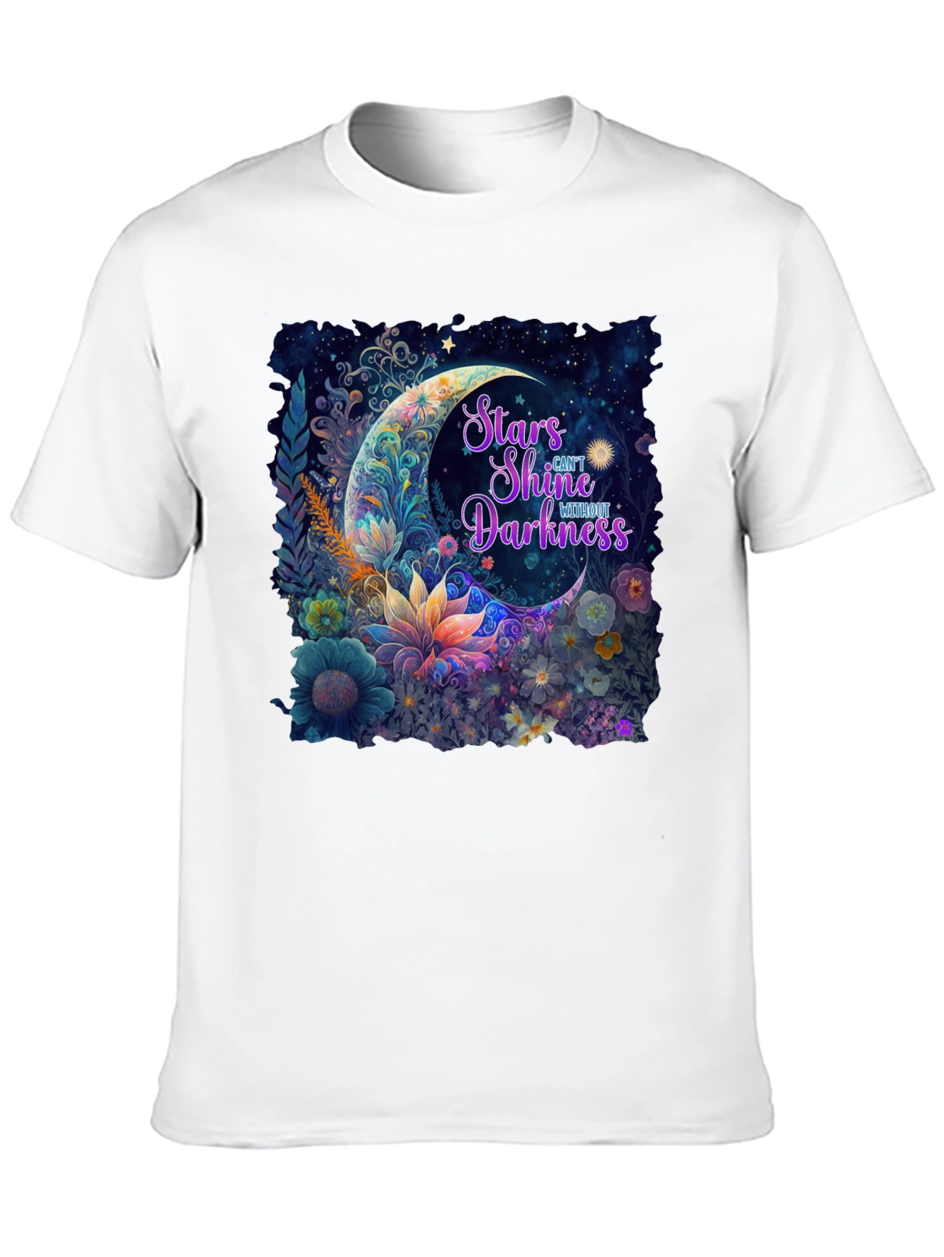 Stars Shine Without Darkness Black T-Shirt