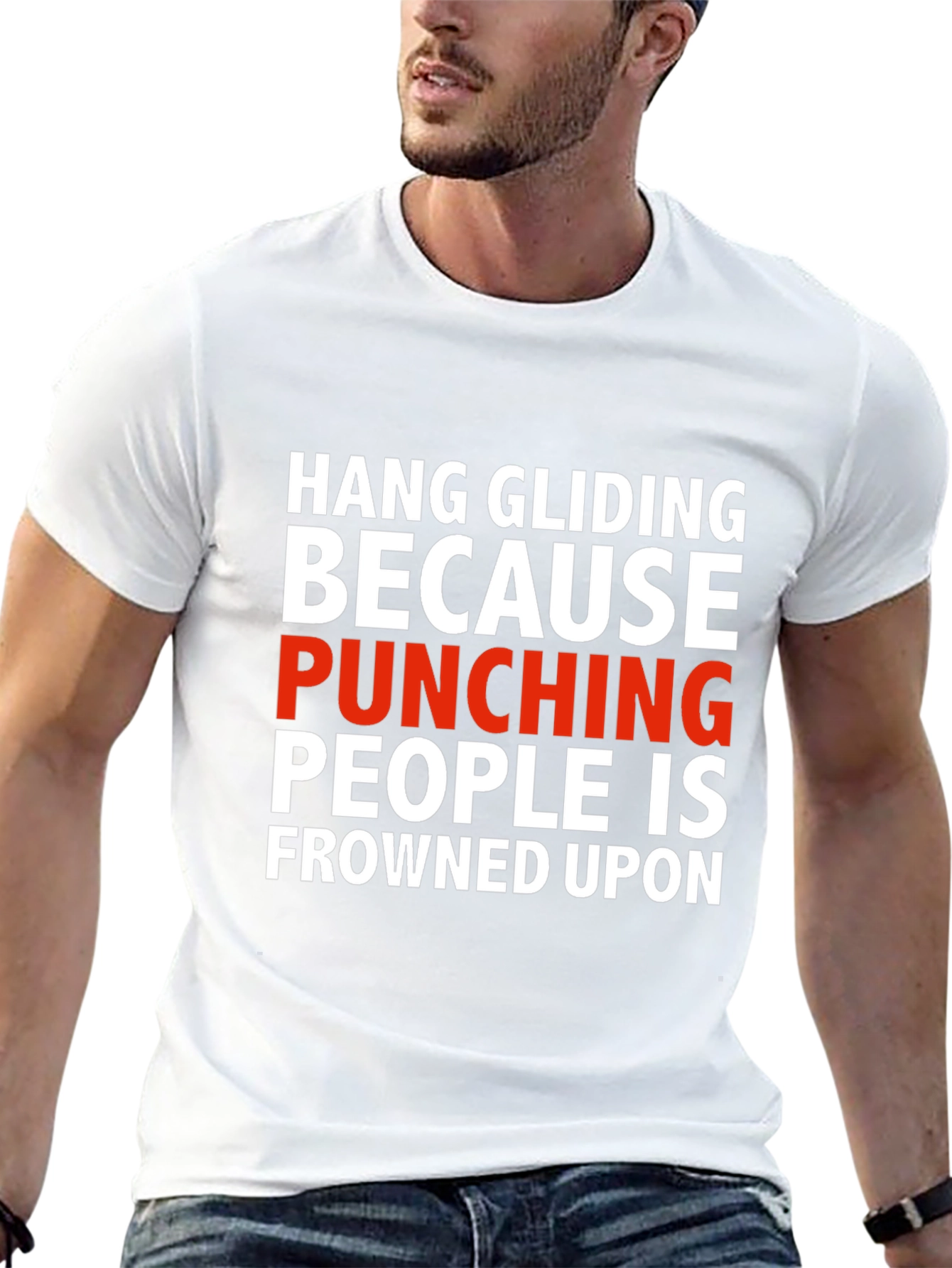 Hang Gliding Funny Graphic T-Shirt