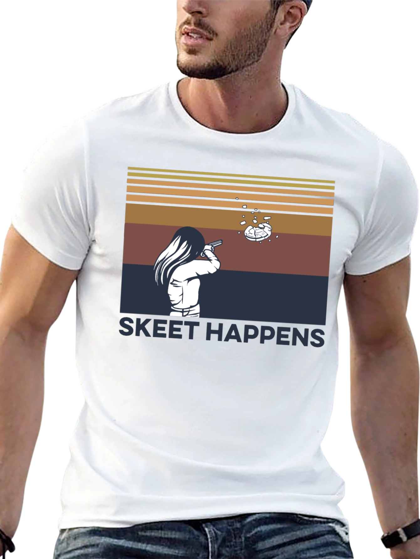 Skeet Happens T-Shirt - Clay Target Shooting Tee
