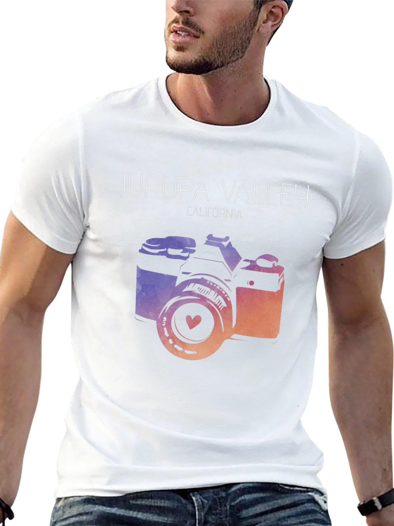 Jurupa Valley California Camera Graphic Tee