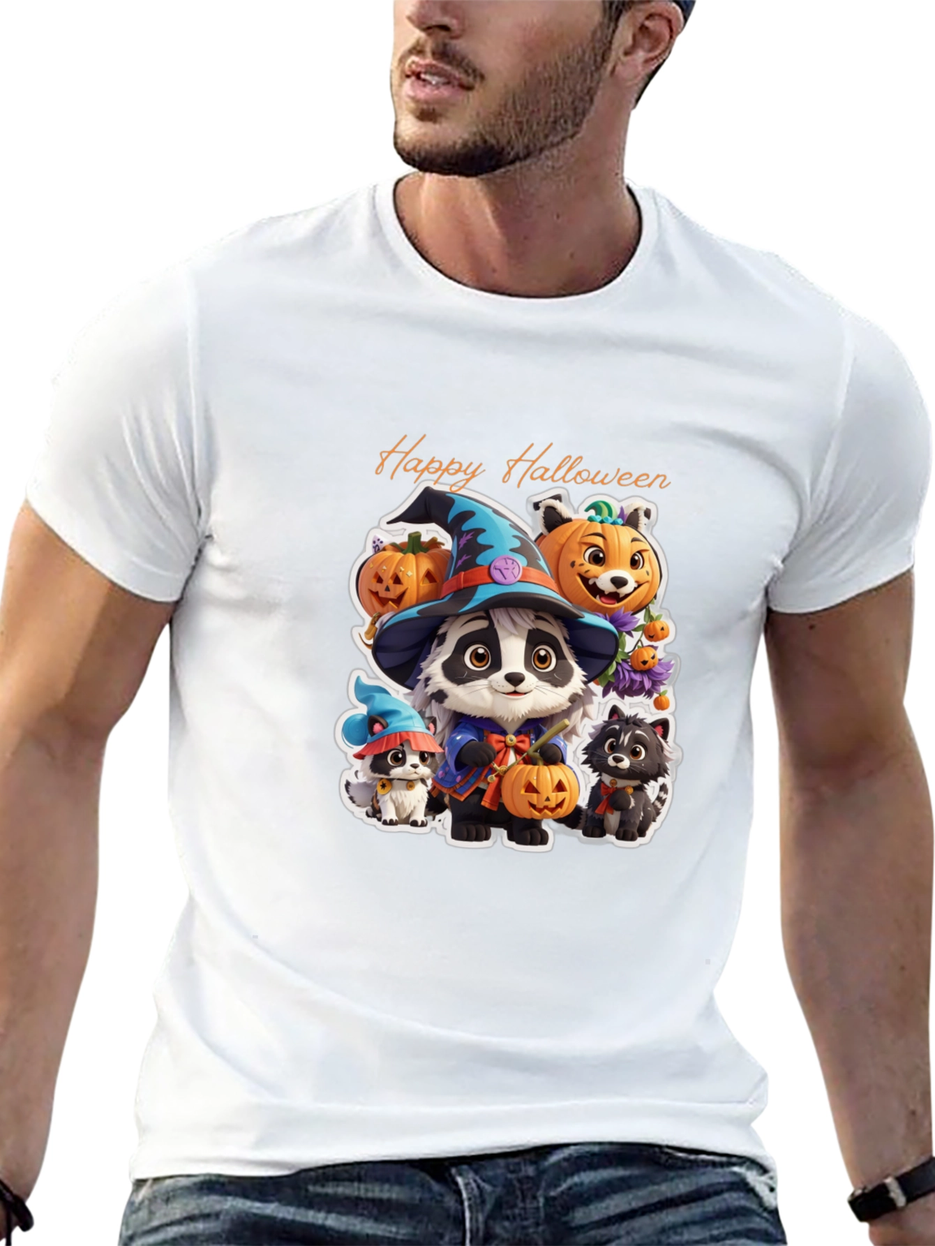 Halloween Cute Animal Cartoon T-Shirt