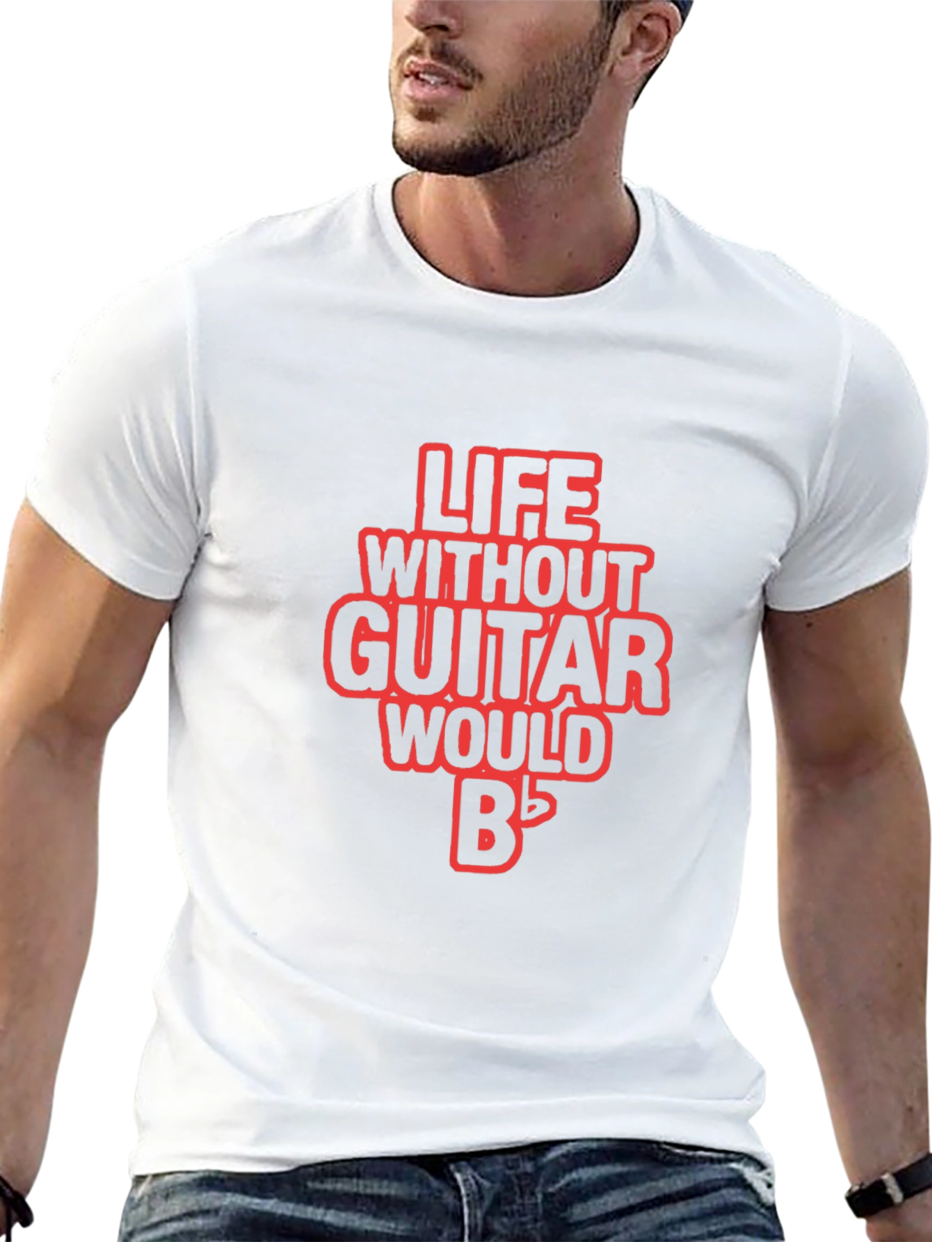 Life Without Guitar T-Shirt - Musician Tee