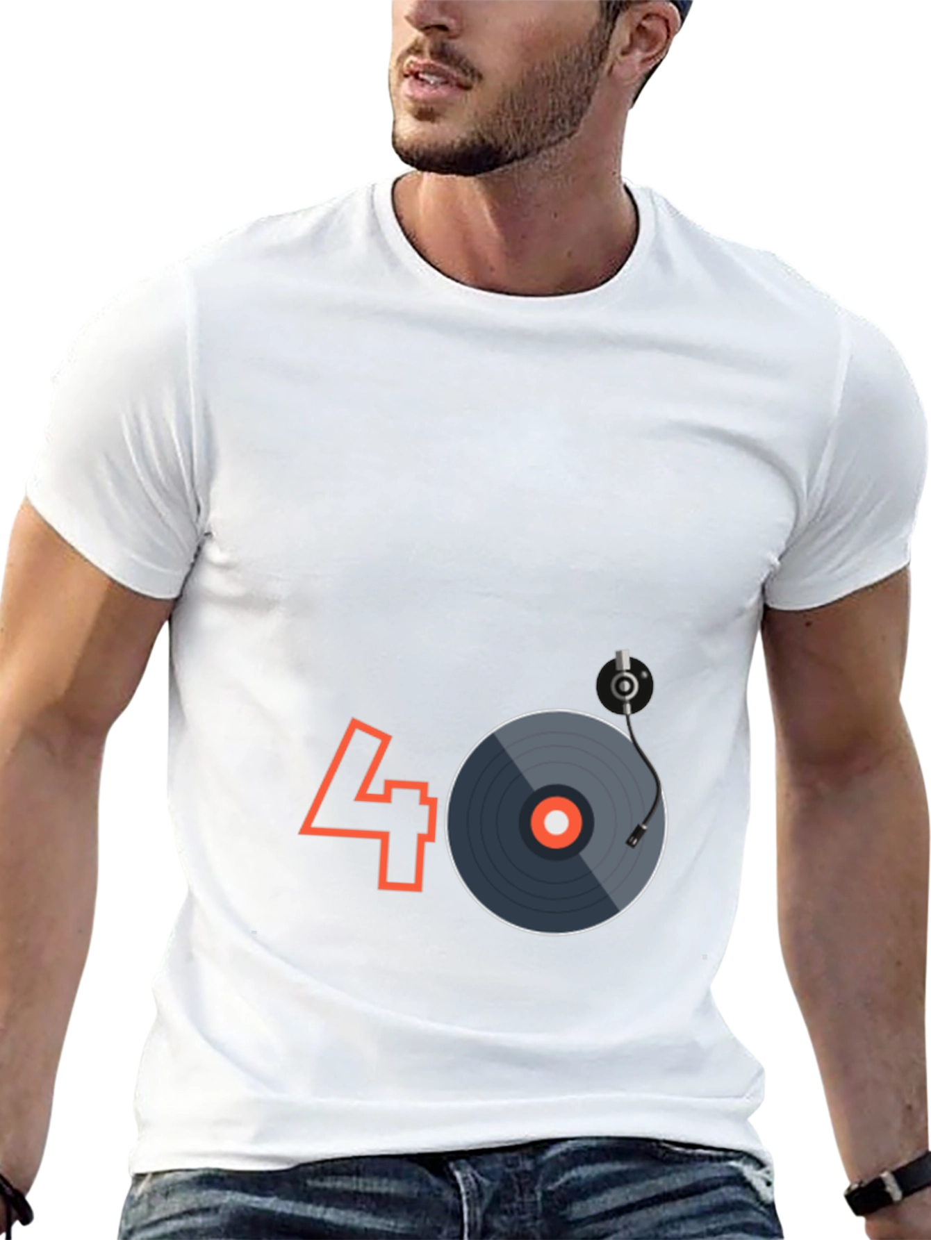 Retro 40th Birthday DJ Turntable T-Shirt