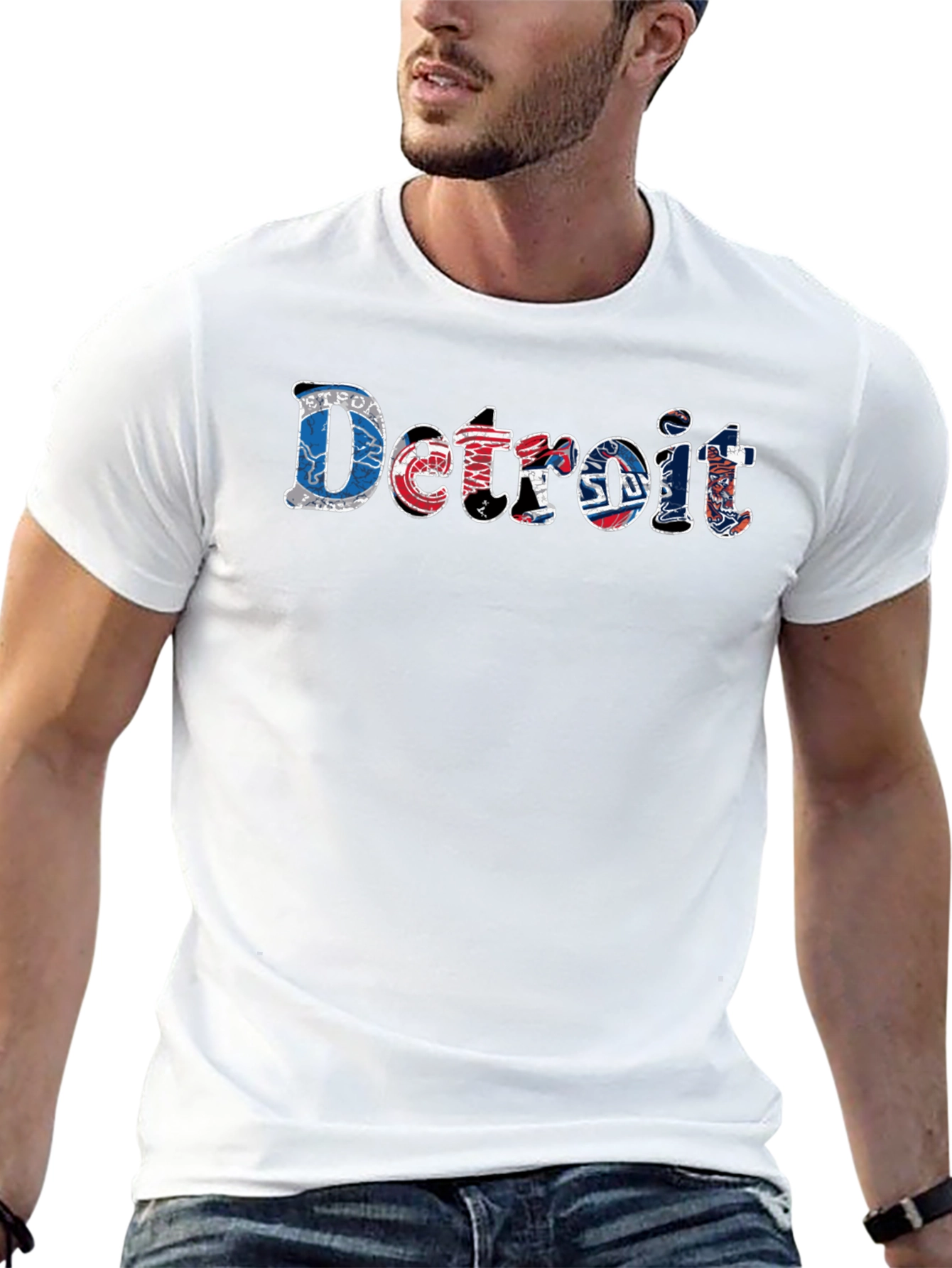 Detroit Sports Teams Graphic T-Shirt