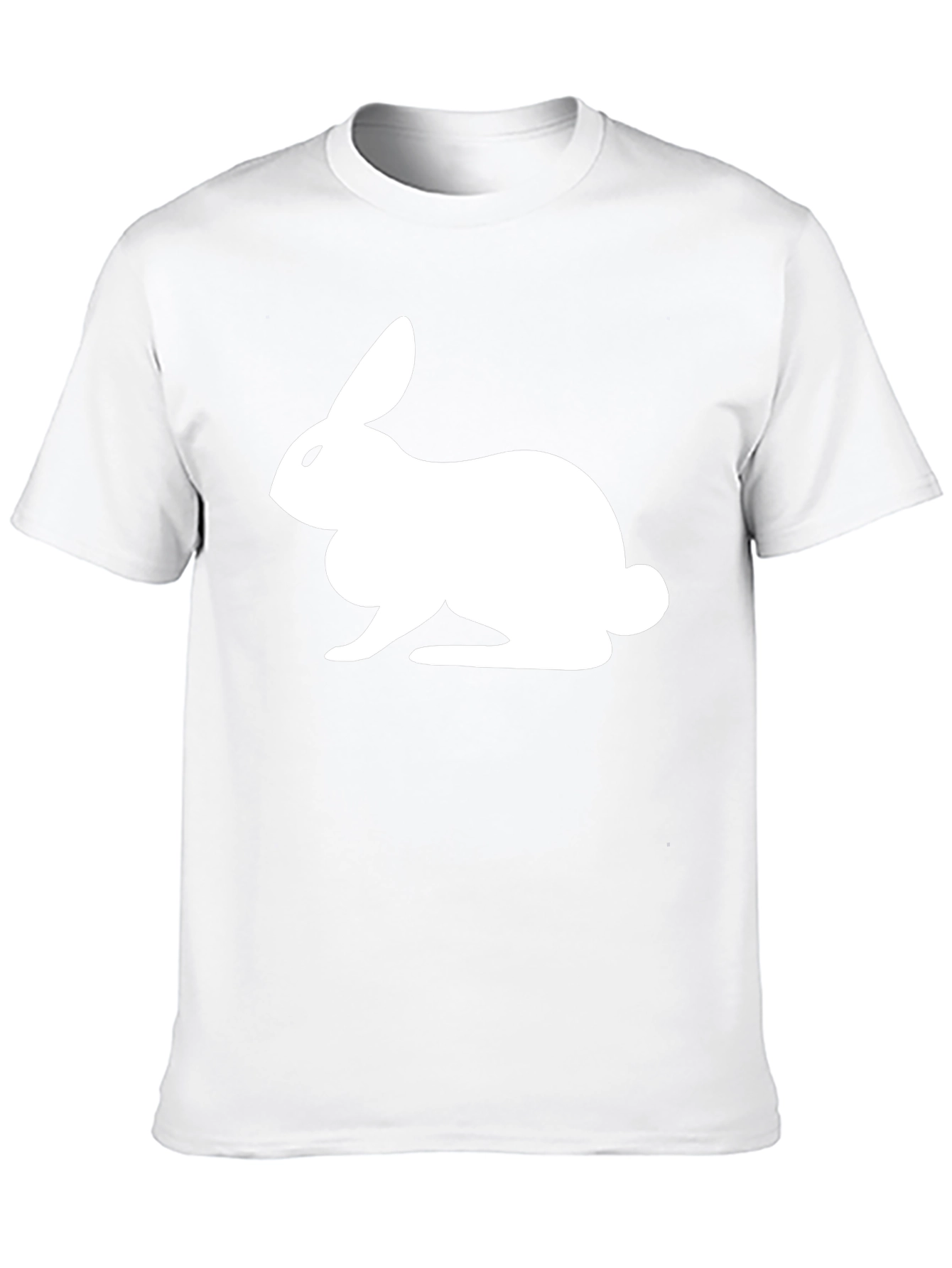Rabbit Graphic Tee - Black Casual T-Shirt