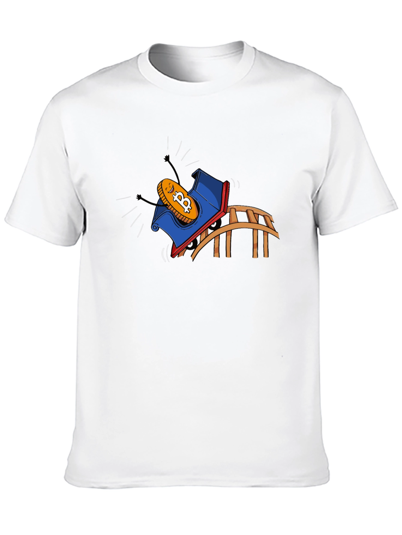 Bitcoin Rollercoaster Ride Graphic Tee