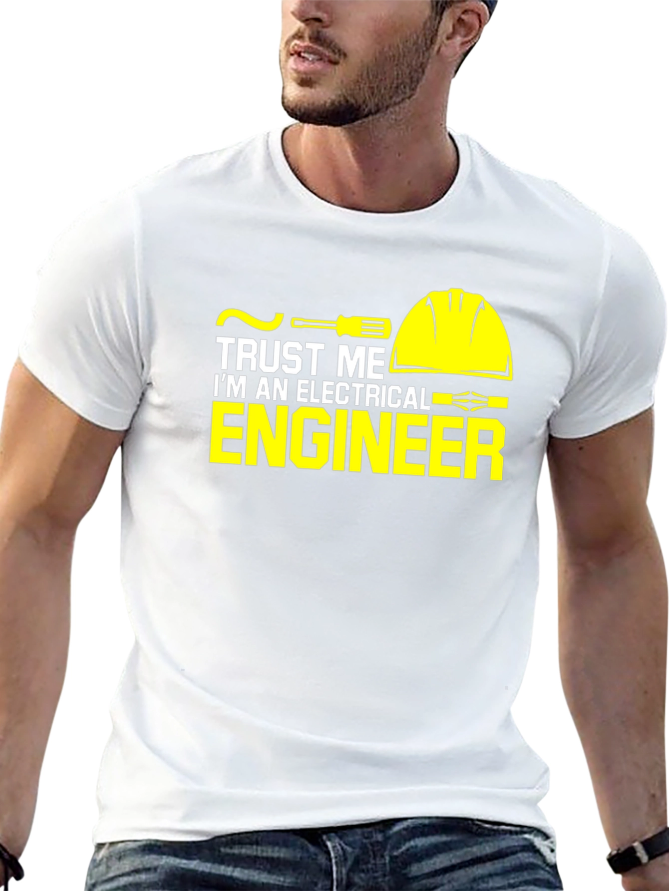Trust Me Electrical Engineer Black Graphic Tee