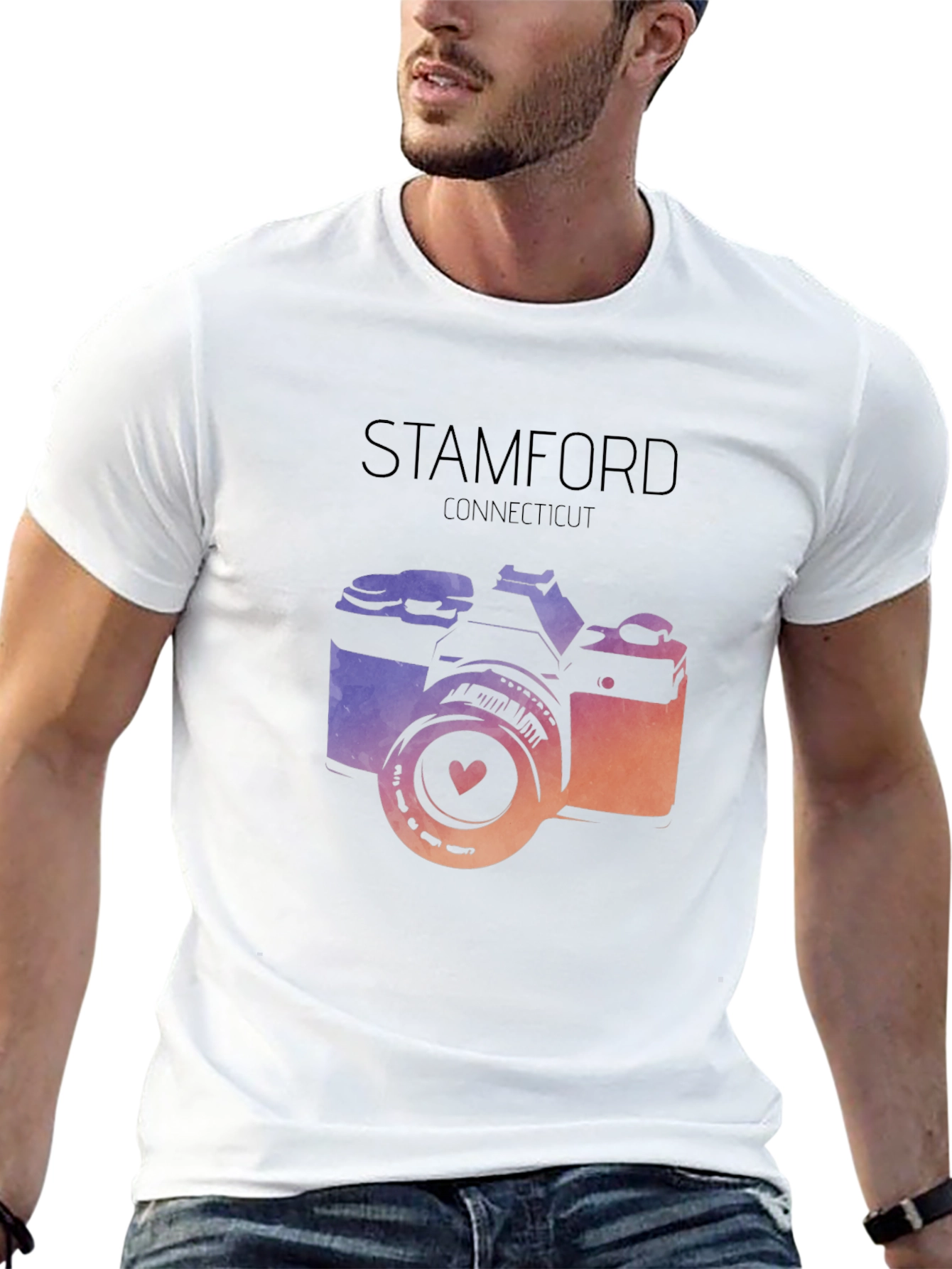 Stamford Connecticut Camera Graphic Tee