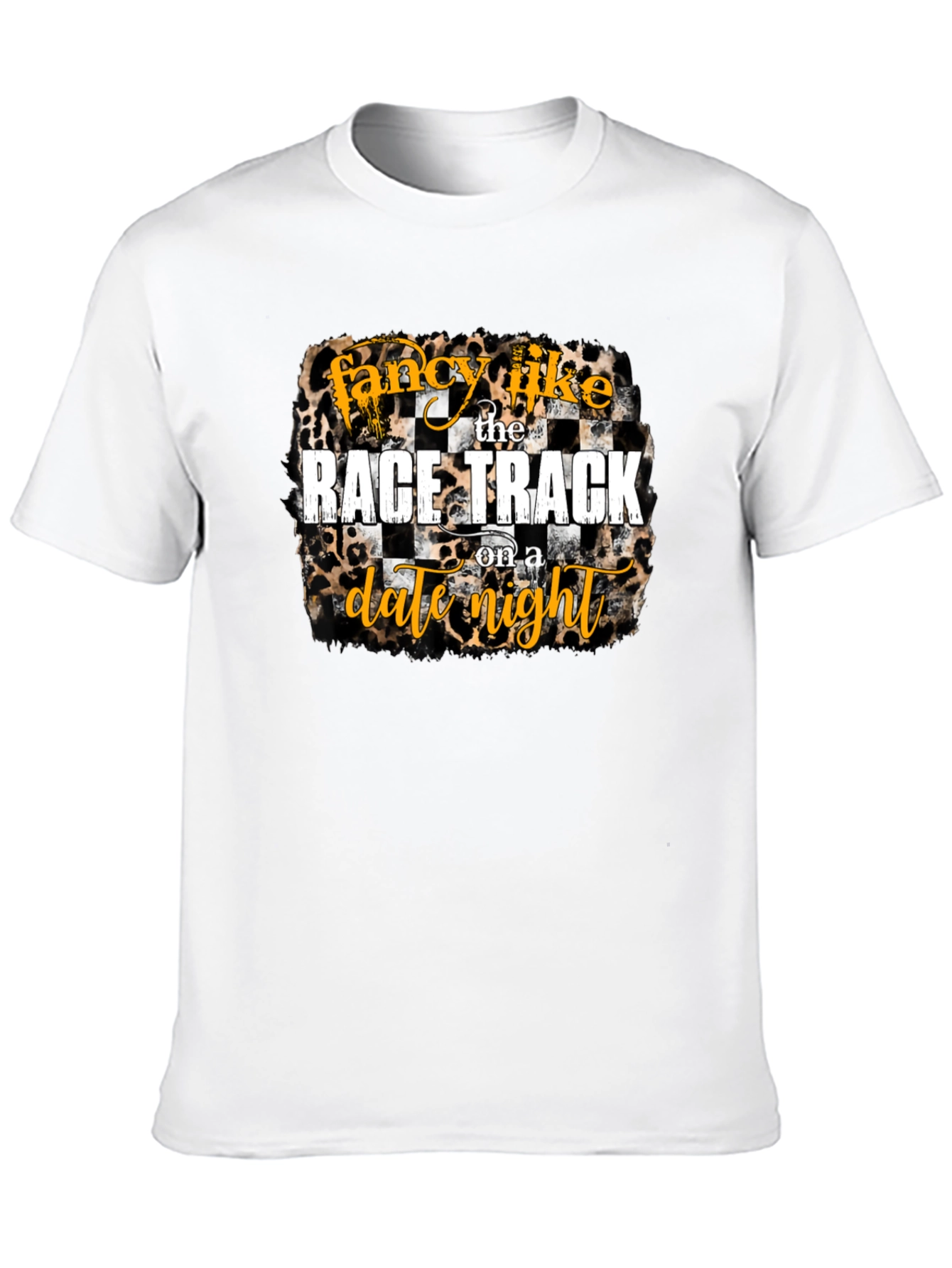 Fancy Like Race Track Date Night Graphic Tee