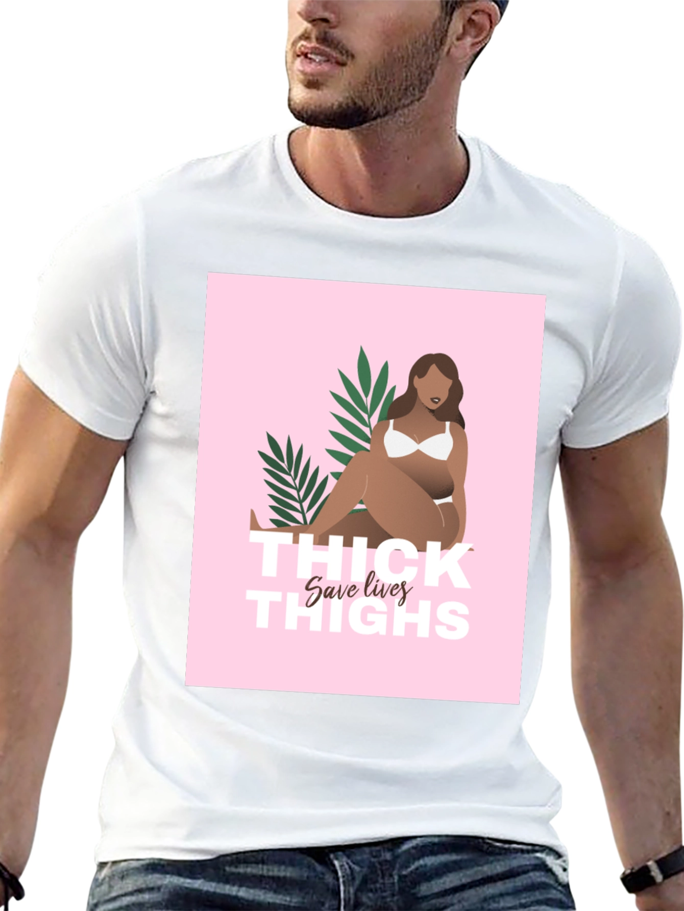 Thick Thighs Save Lives Graphic Tee - Black