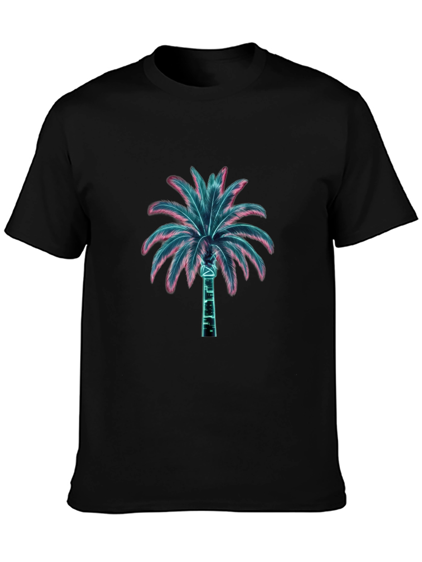 Neon Palm Tree Graphic T-Shirt