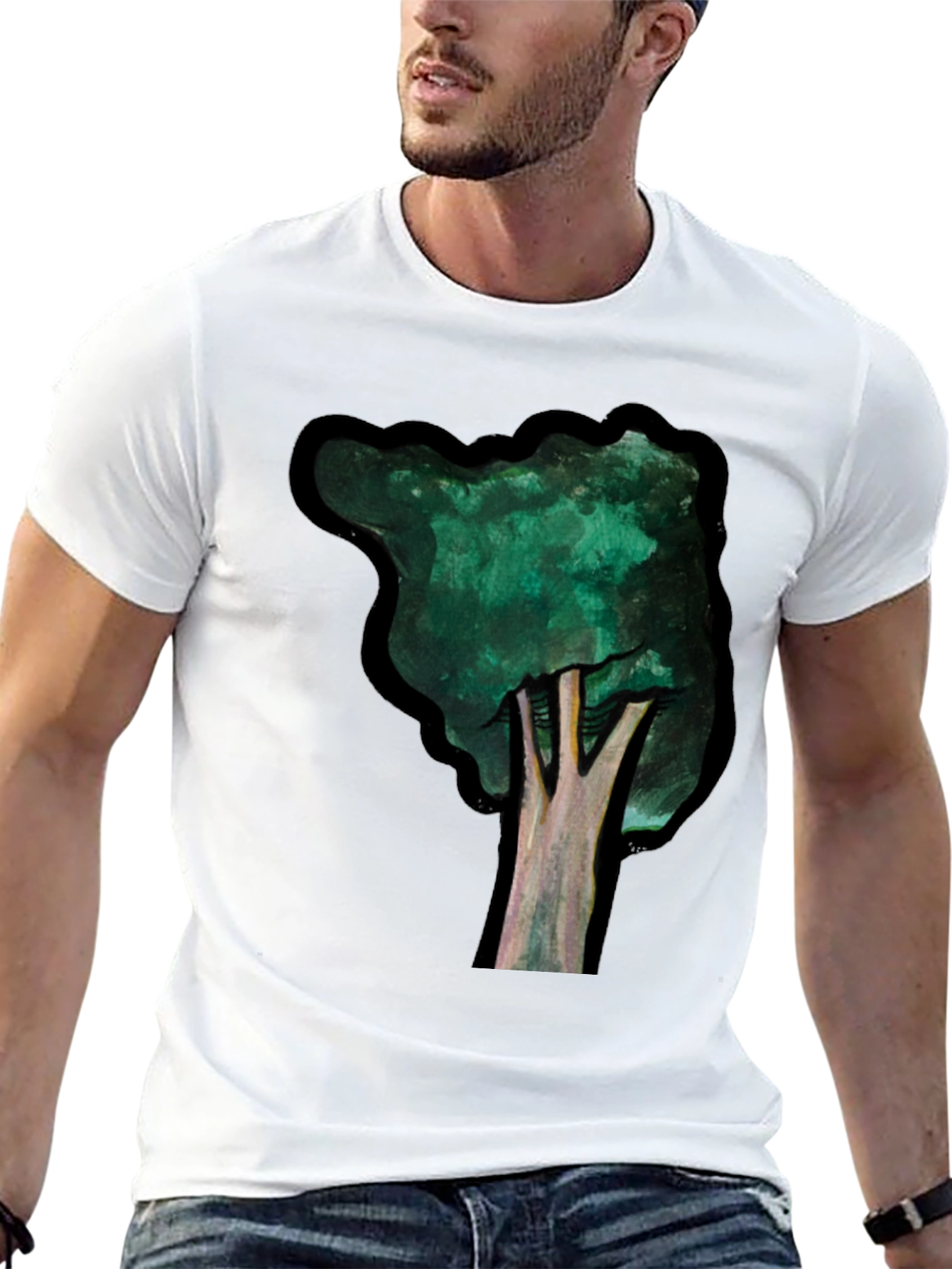 Abstract Tree Graphic Tee - Nature Inspired T-Shirt