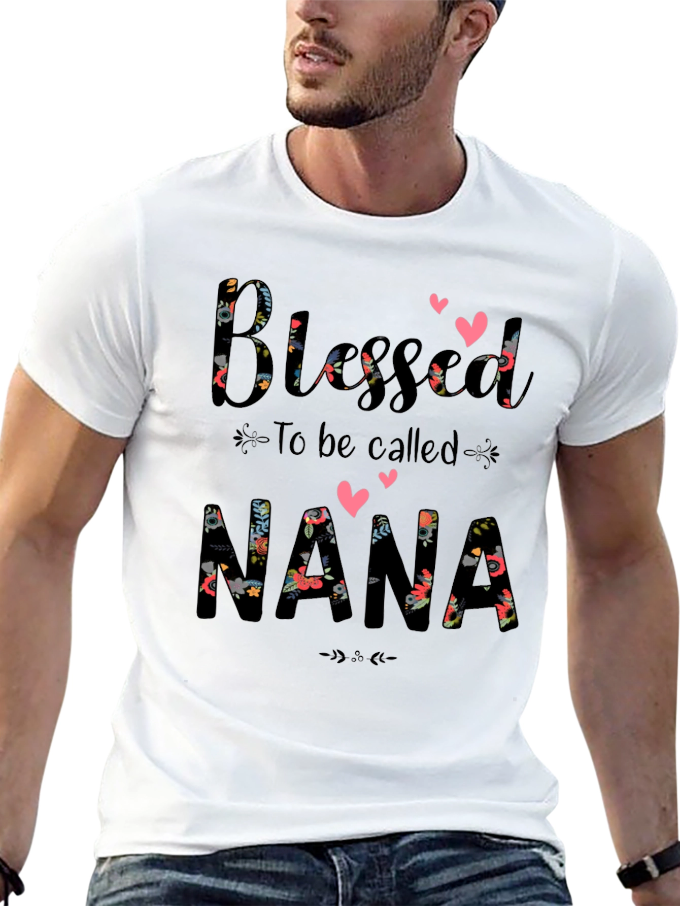 Blessed Nana Floral T-Shirt