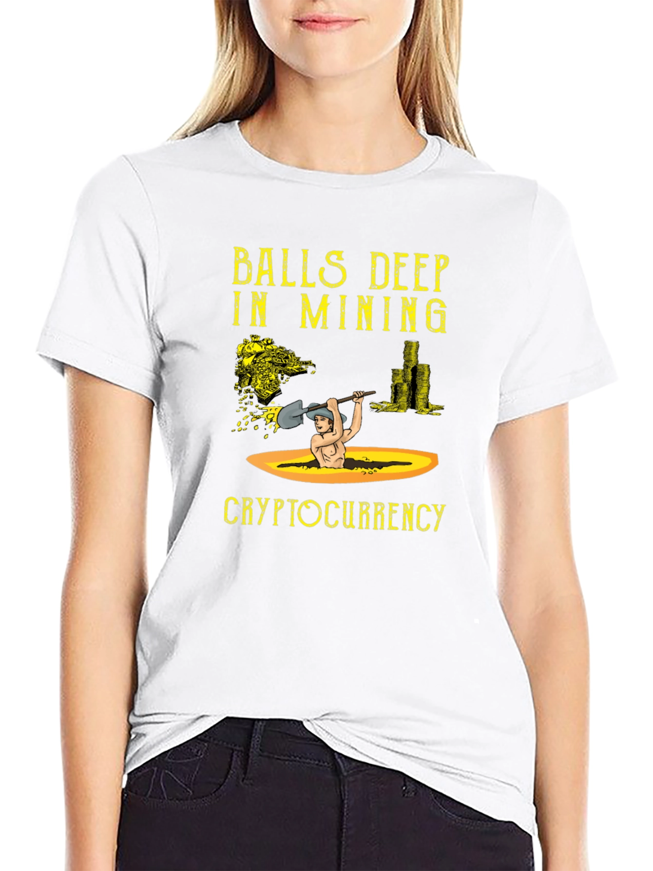 Balls Deep in Mining Cryptocurrency T-Shirt