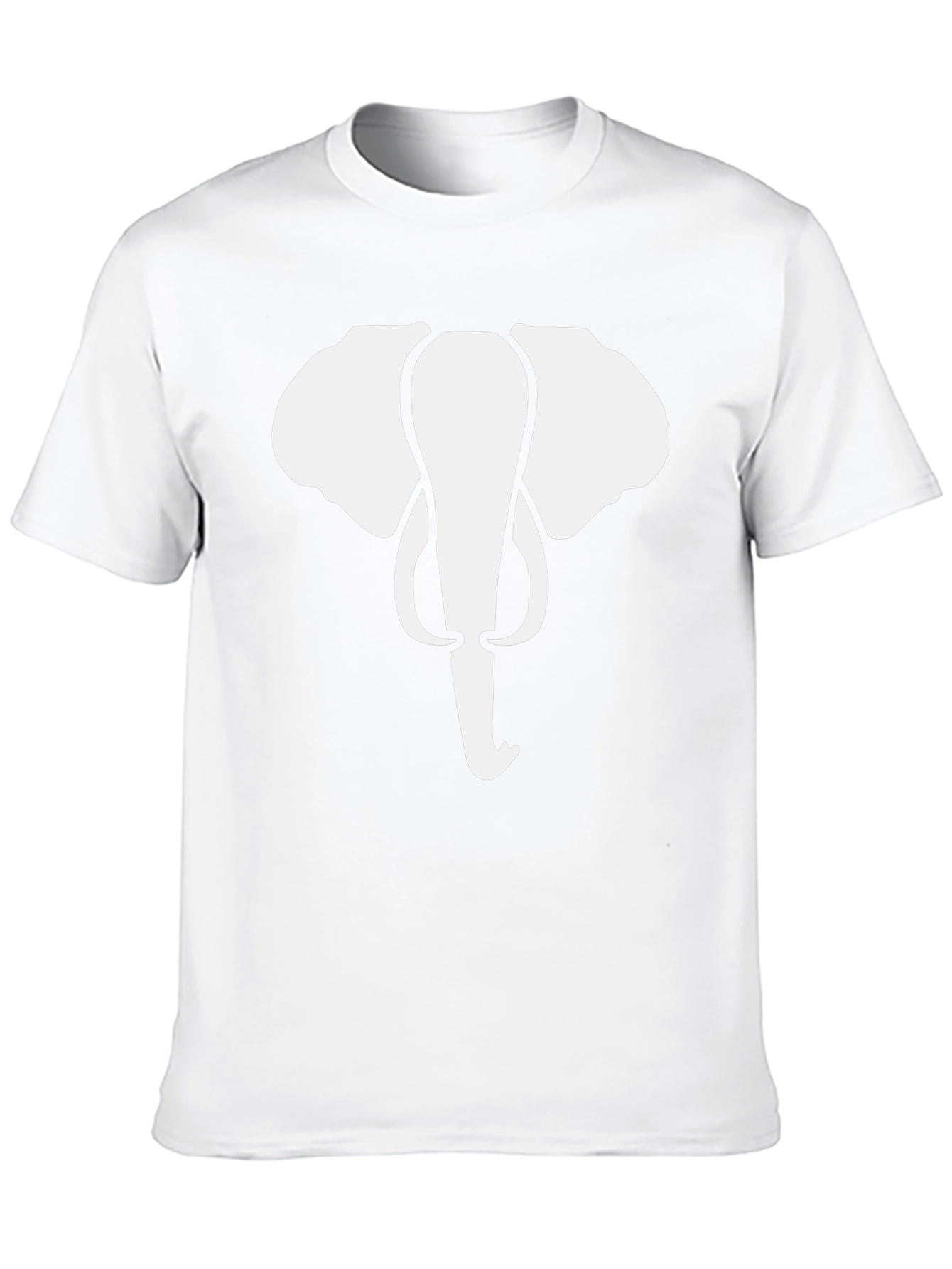 Elephant Graphic Tee - Black Cotton T-Shirt