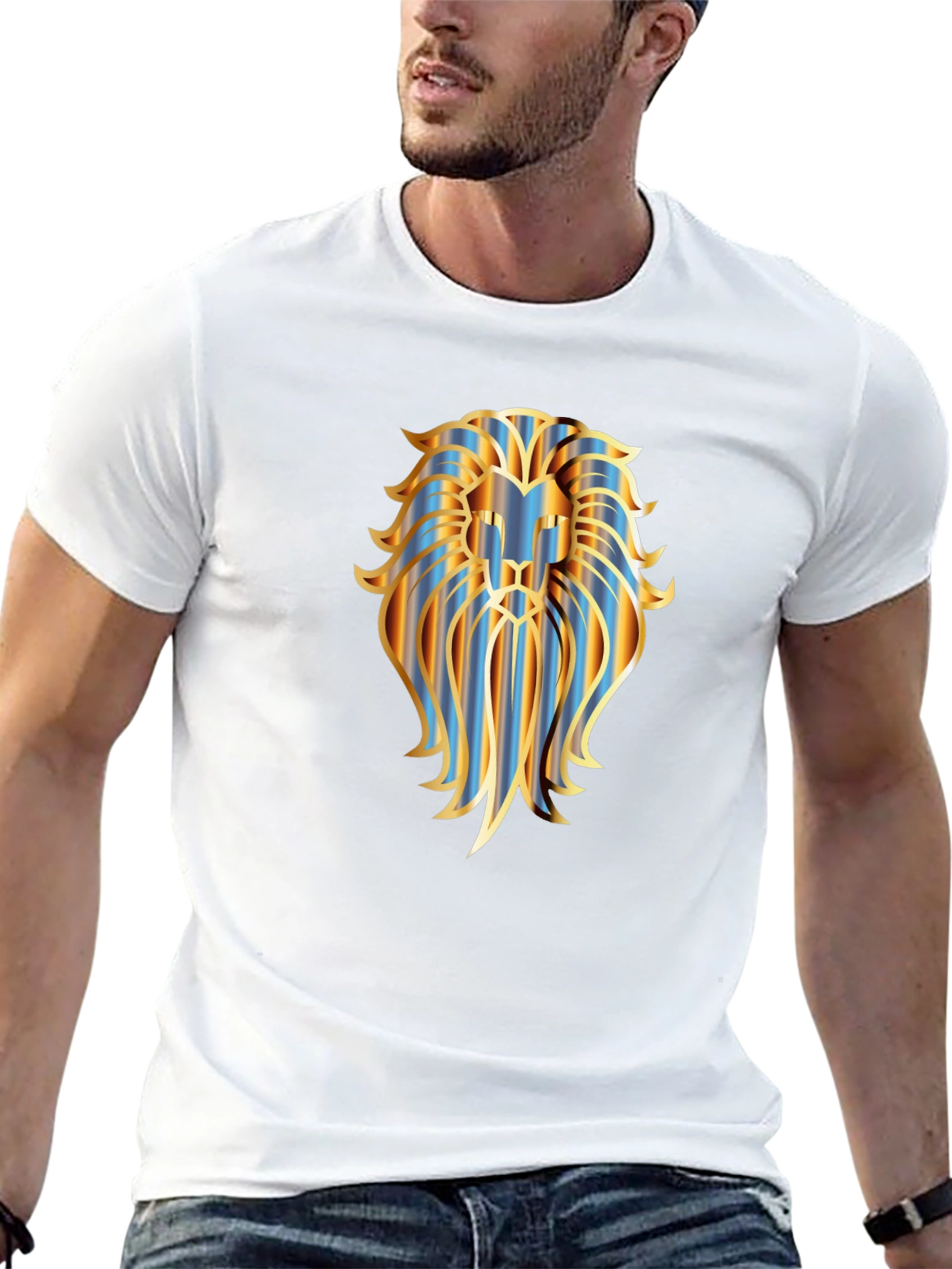 Lion Graphic Black T-Shirt