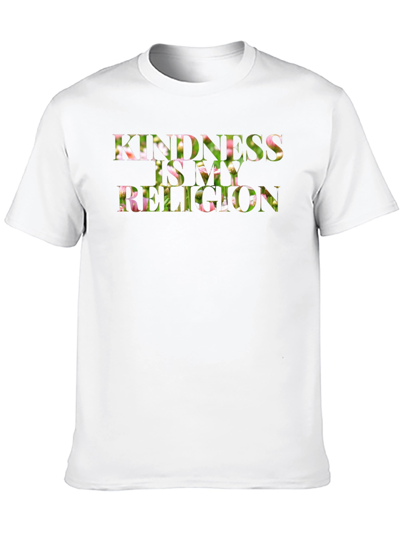 Kindness is My Religion Floral T-Shirt