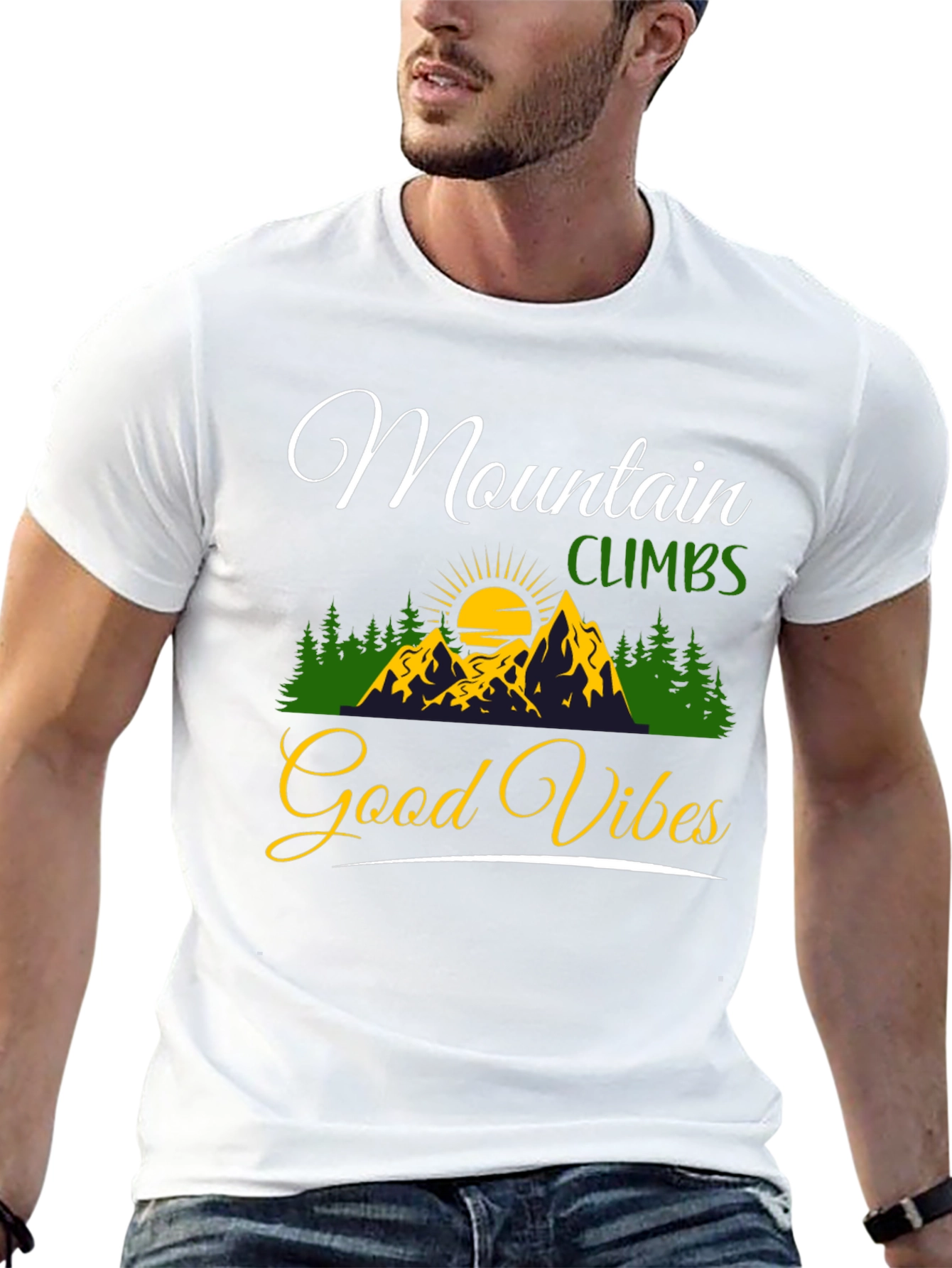 Mountain Climbs Good Vibes Graphic Tee