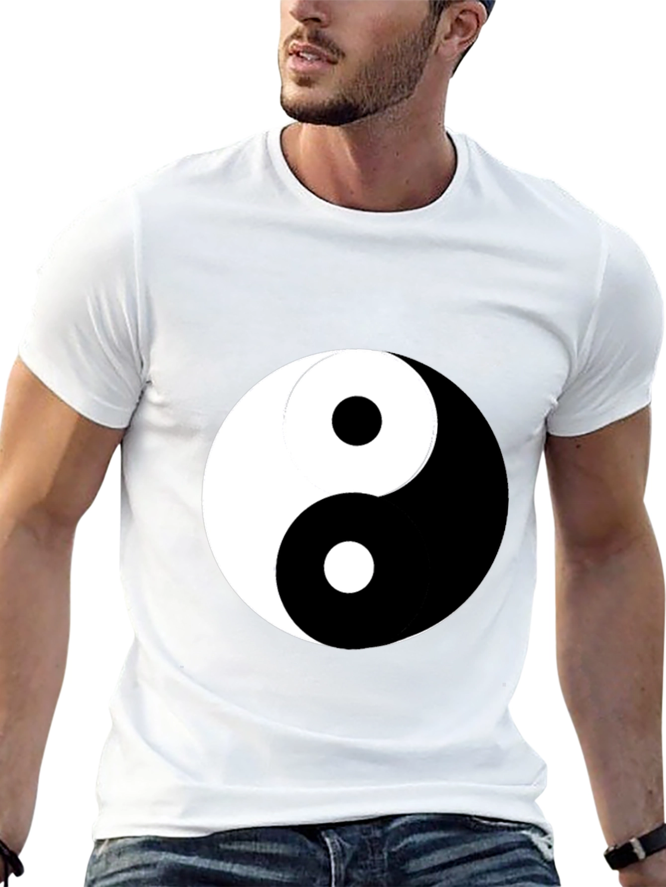 Yin Yang Graphic Black T-Shirt