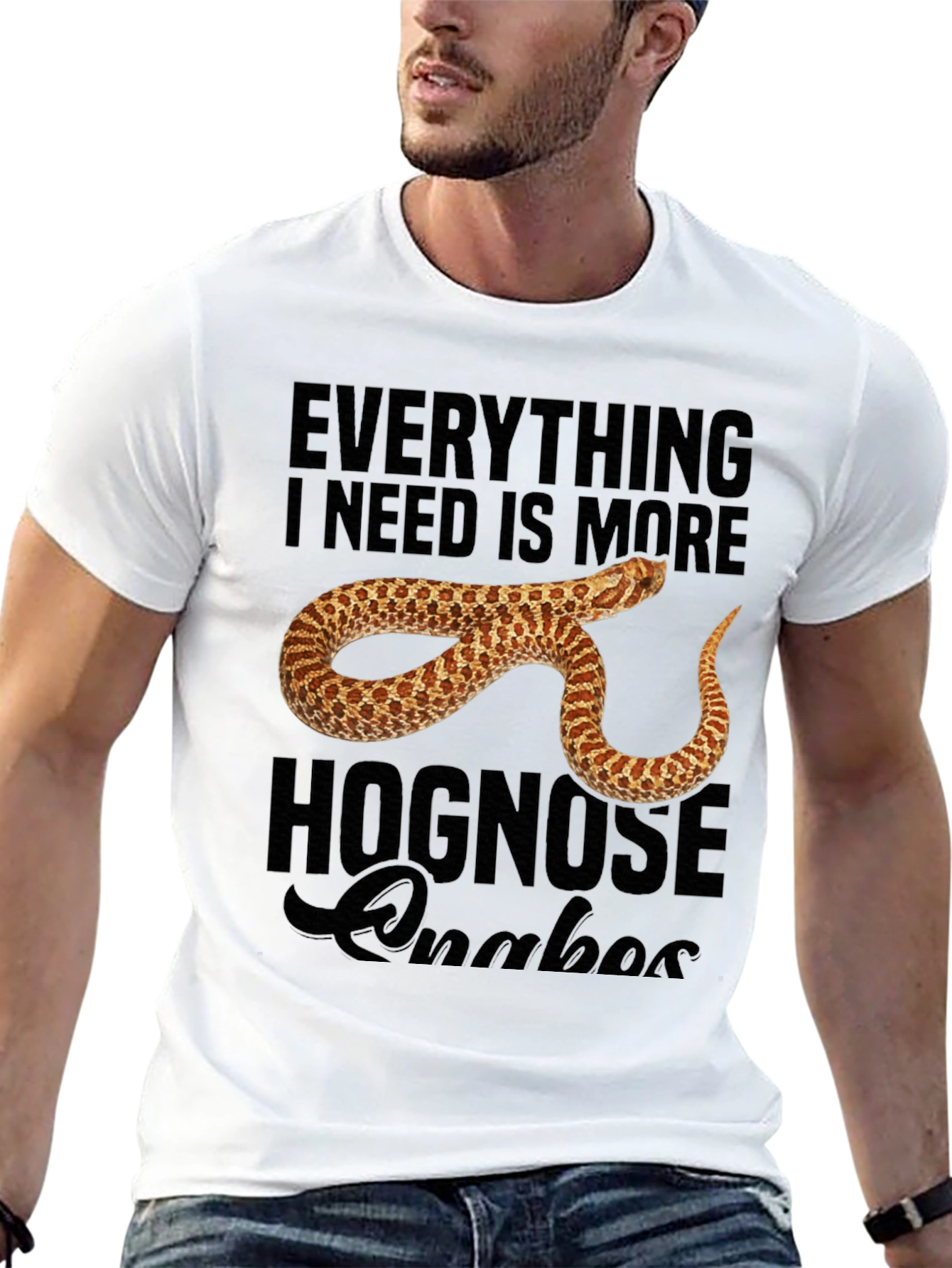 Hognose Snake Lover Graphic T-Shirt