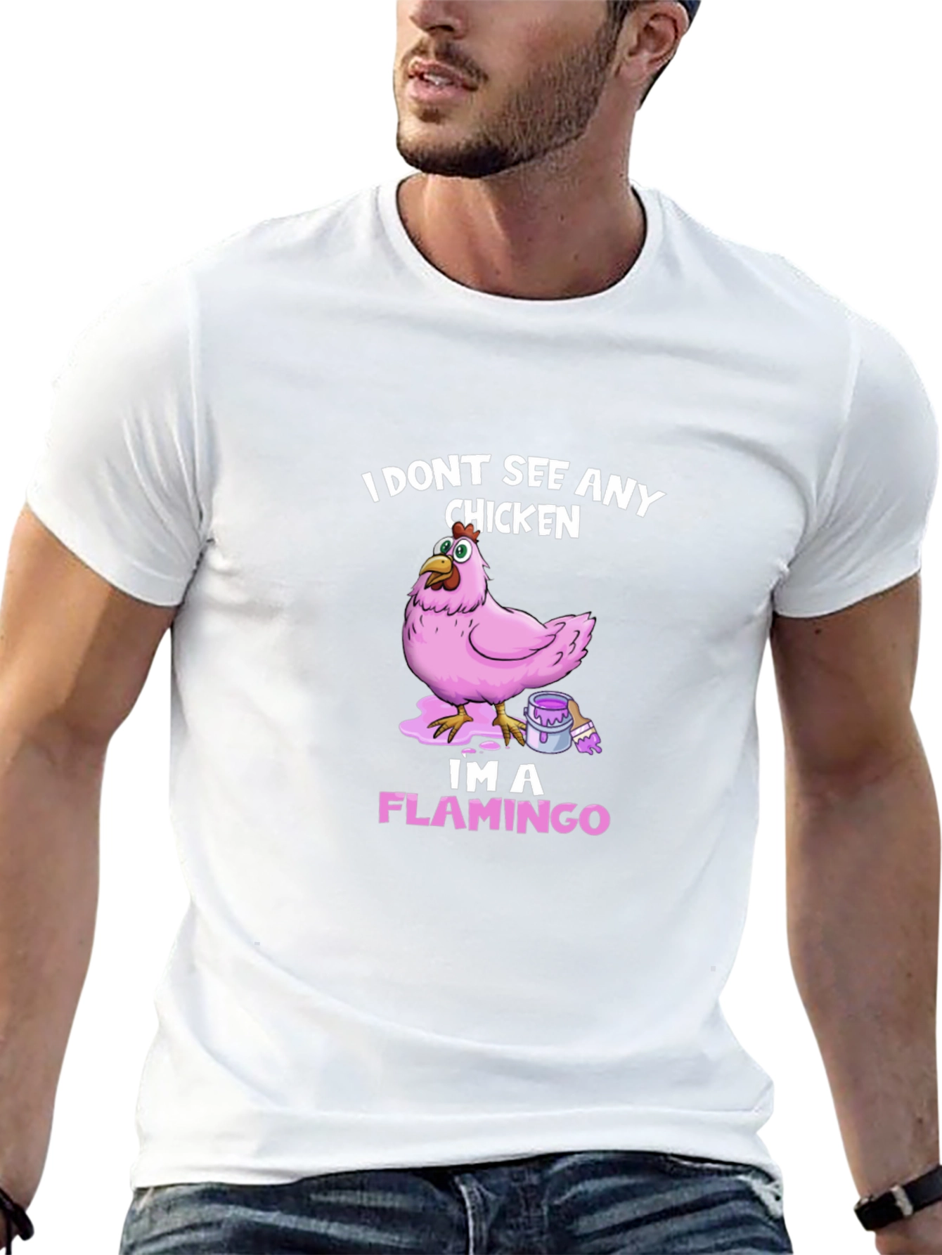 Funny Chicken Flamingo T-Shirt