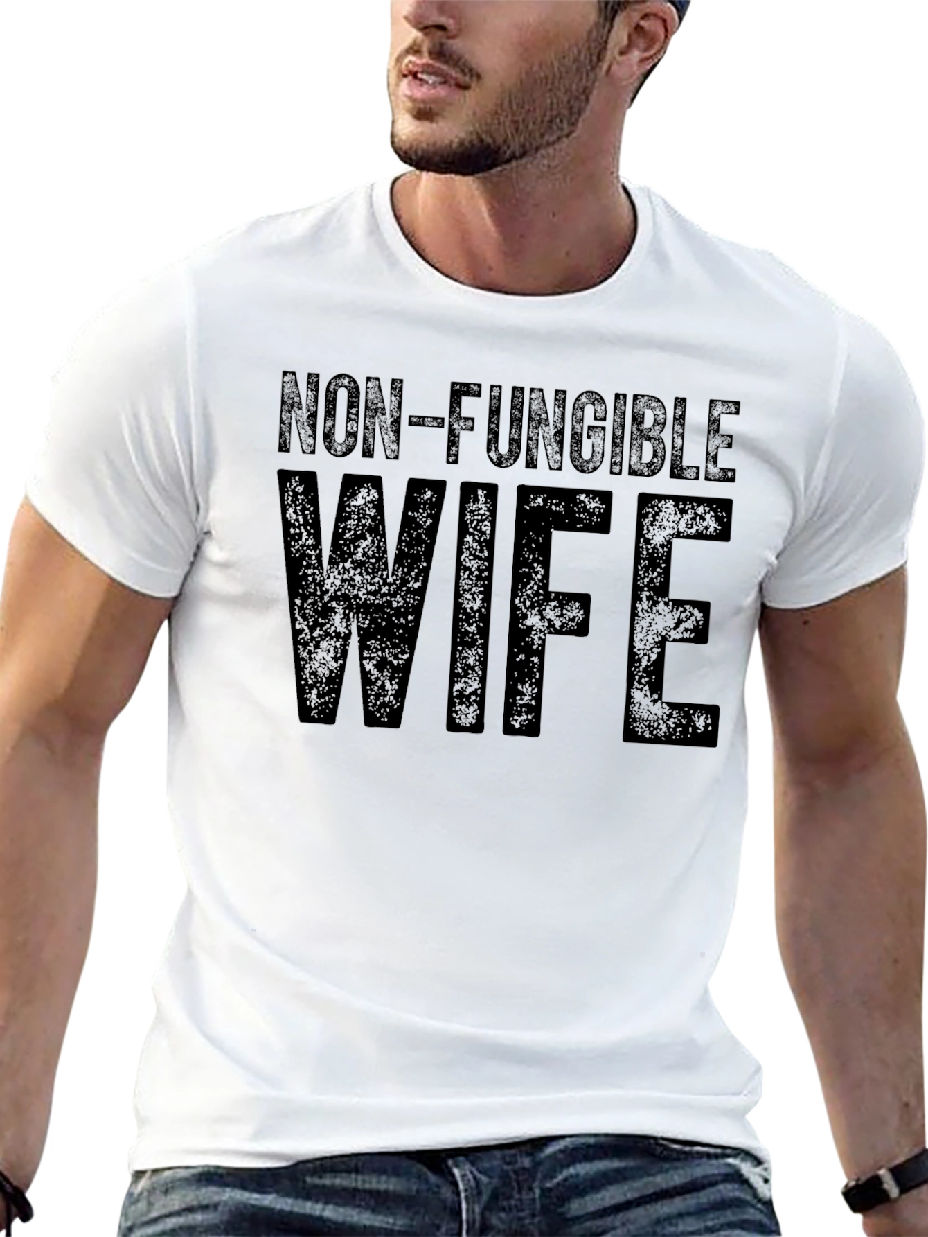 Non-Fungible Wife Black Graphic T-Shirt