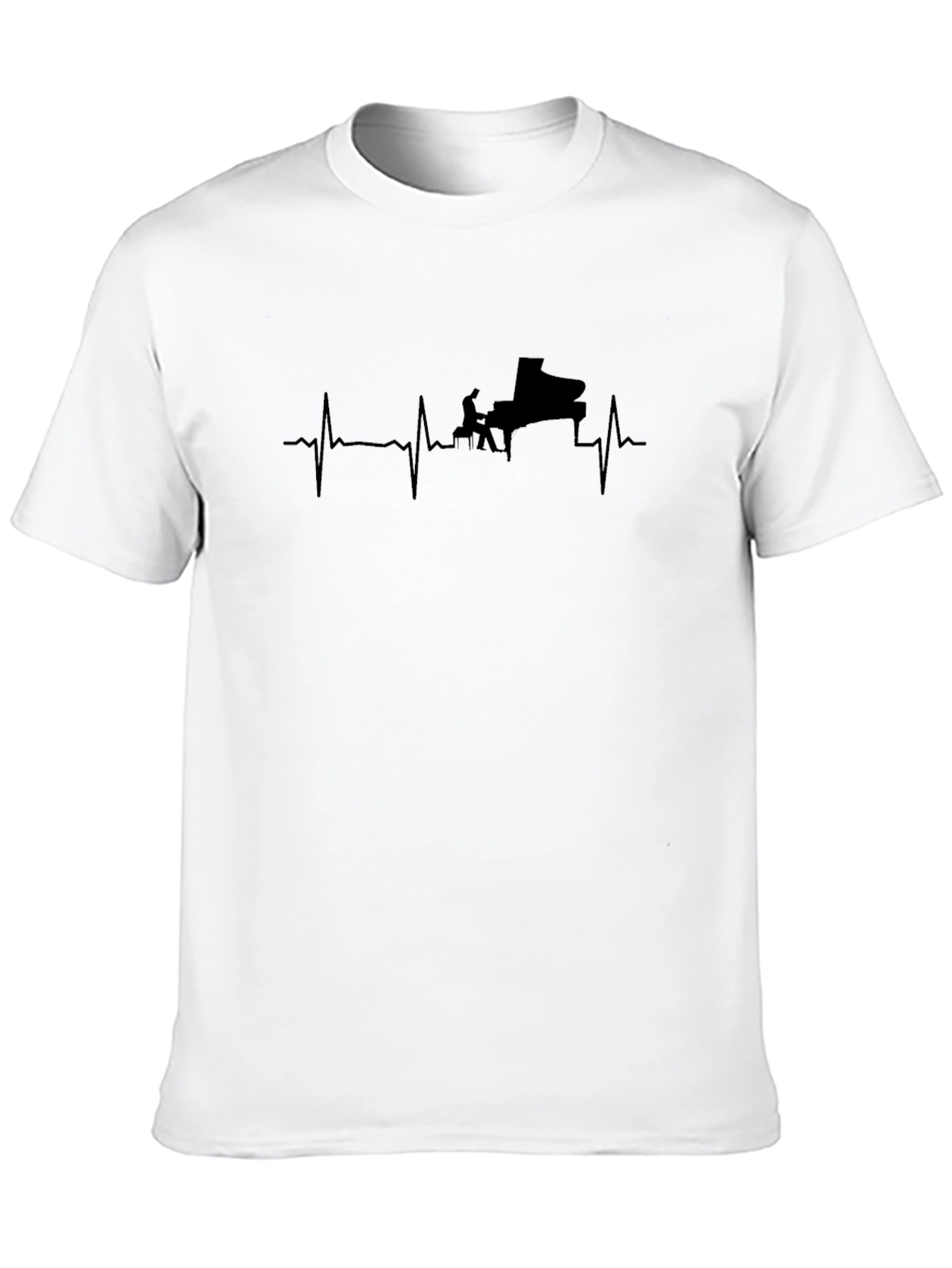 Piano Heartbeat T-Shirt - Musician Tee