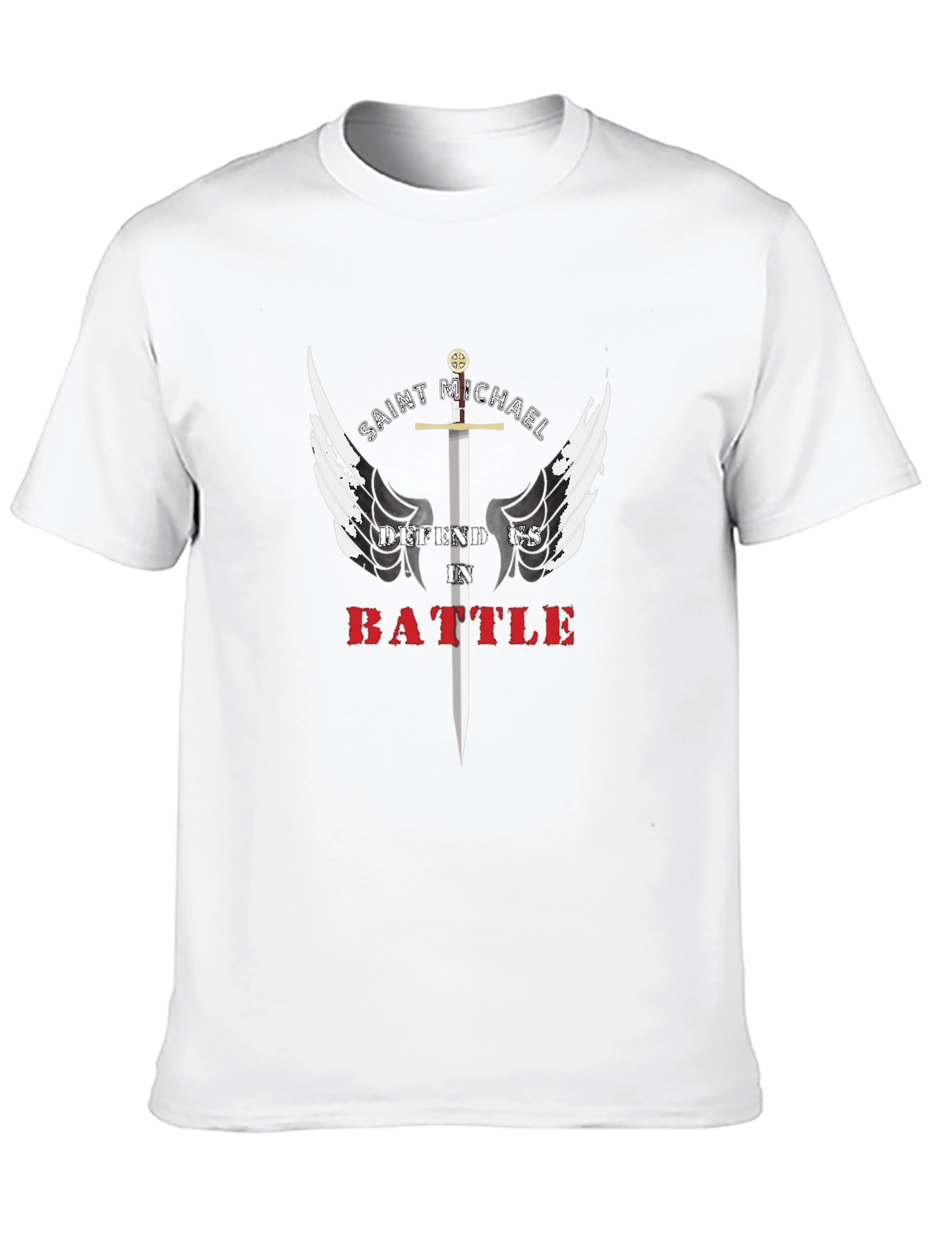 Saint Michael Defend Us T-Shirt
