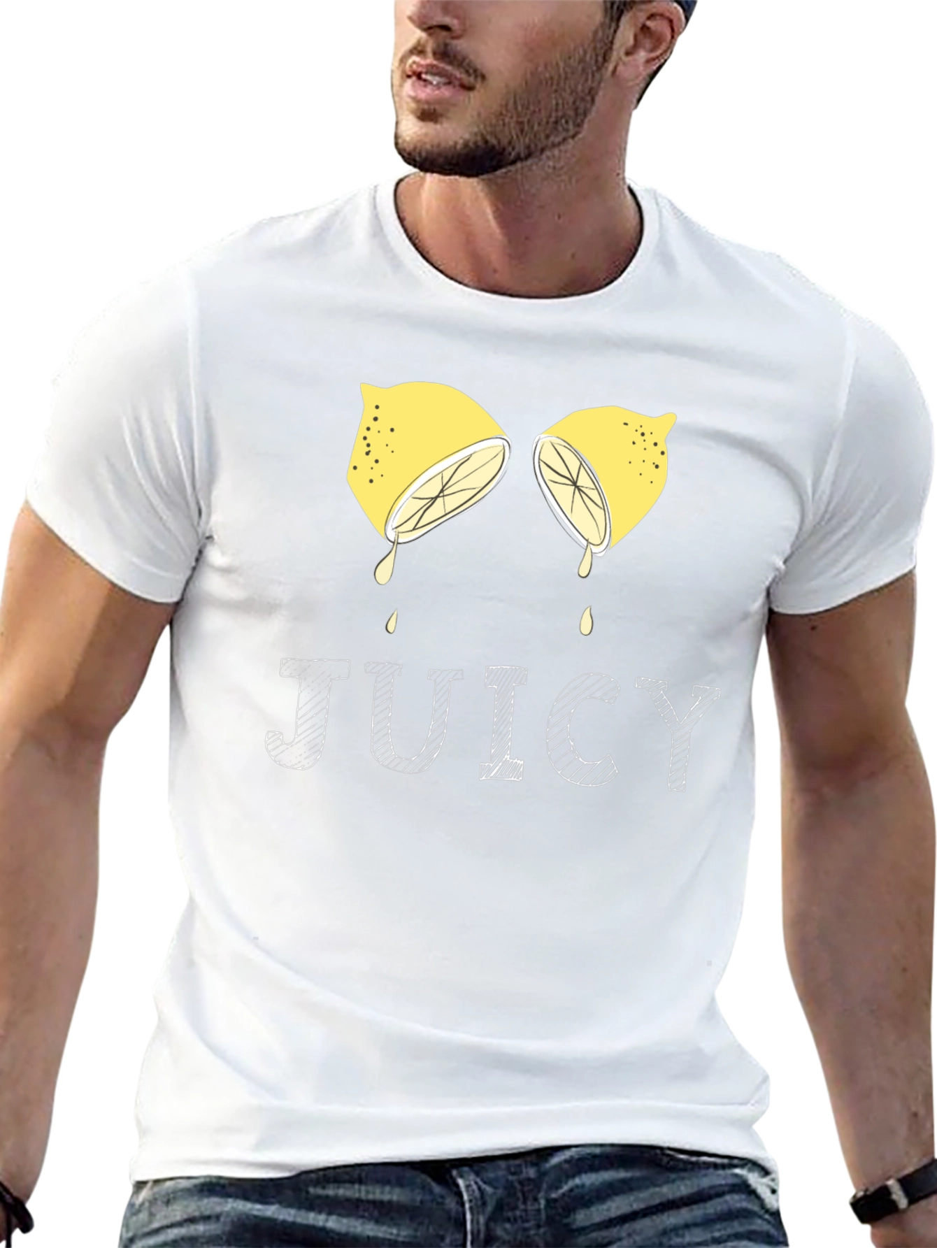 Juicy Lemon Graphic Tee - Unisex Black T-Shirt