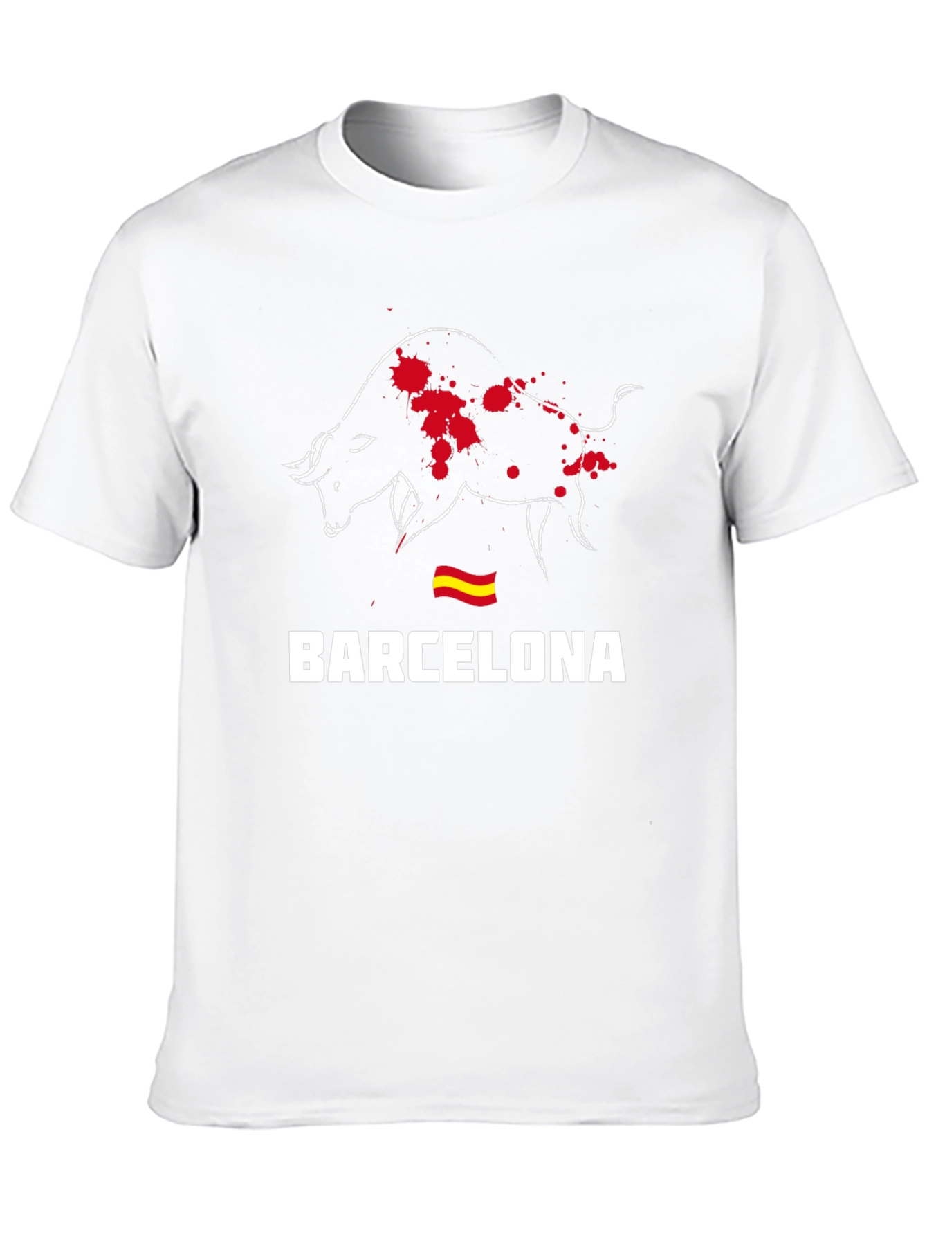 Barcelona Bull Graphic Tee - Stylish Mens T-Shirt