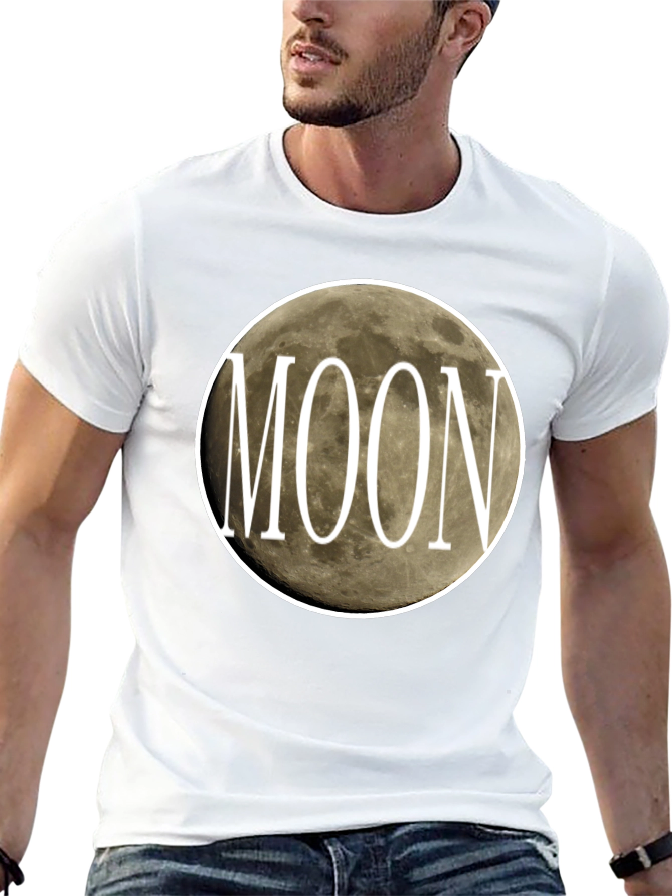 Moon Graphic Tee - Stylish Celestial Design
