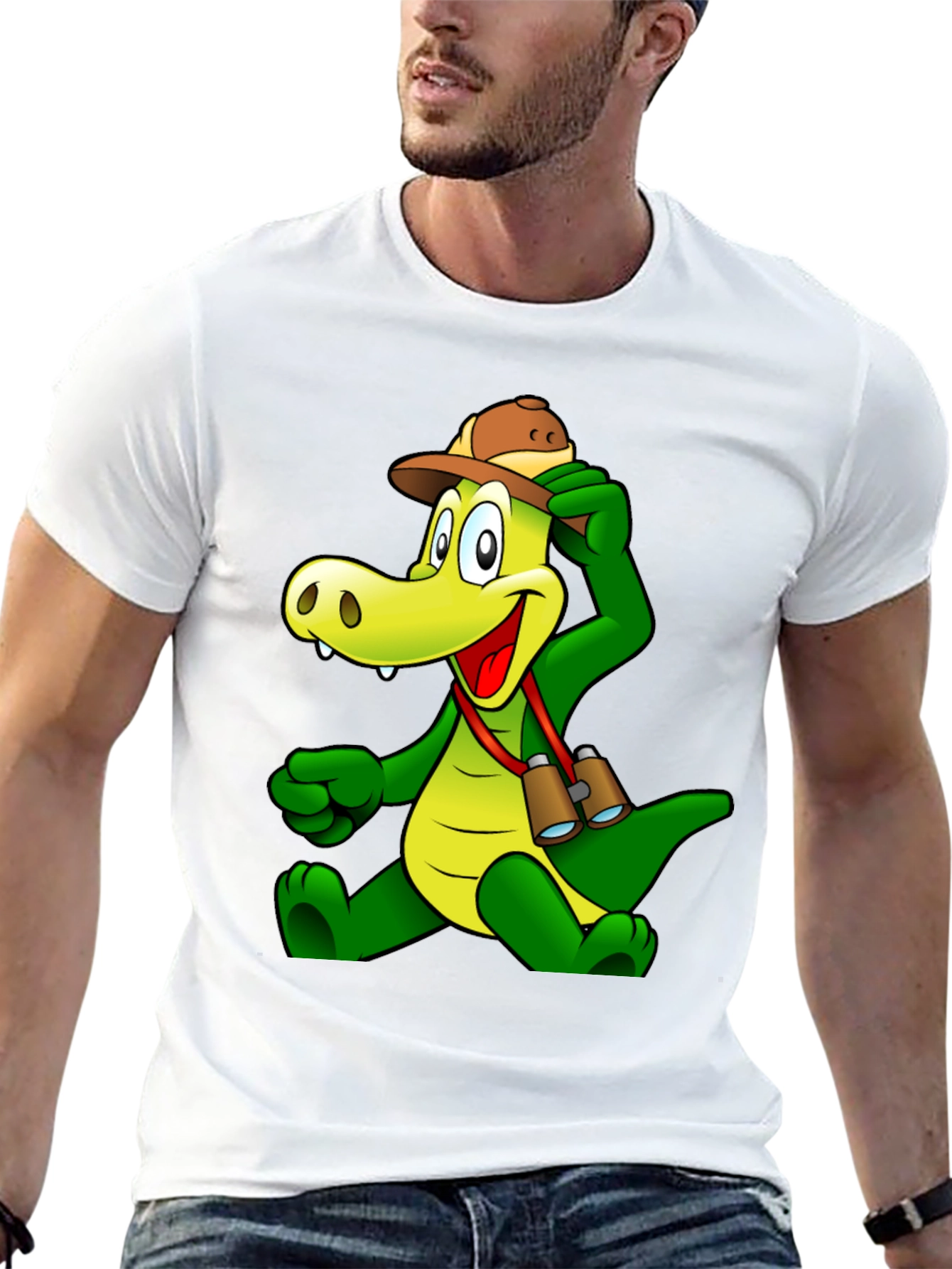 Cartoon Crocodile T-Shirt - Fun Novelty Tee