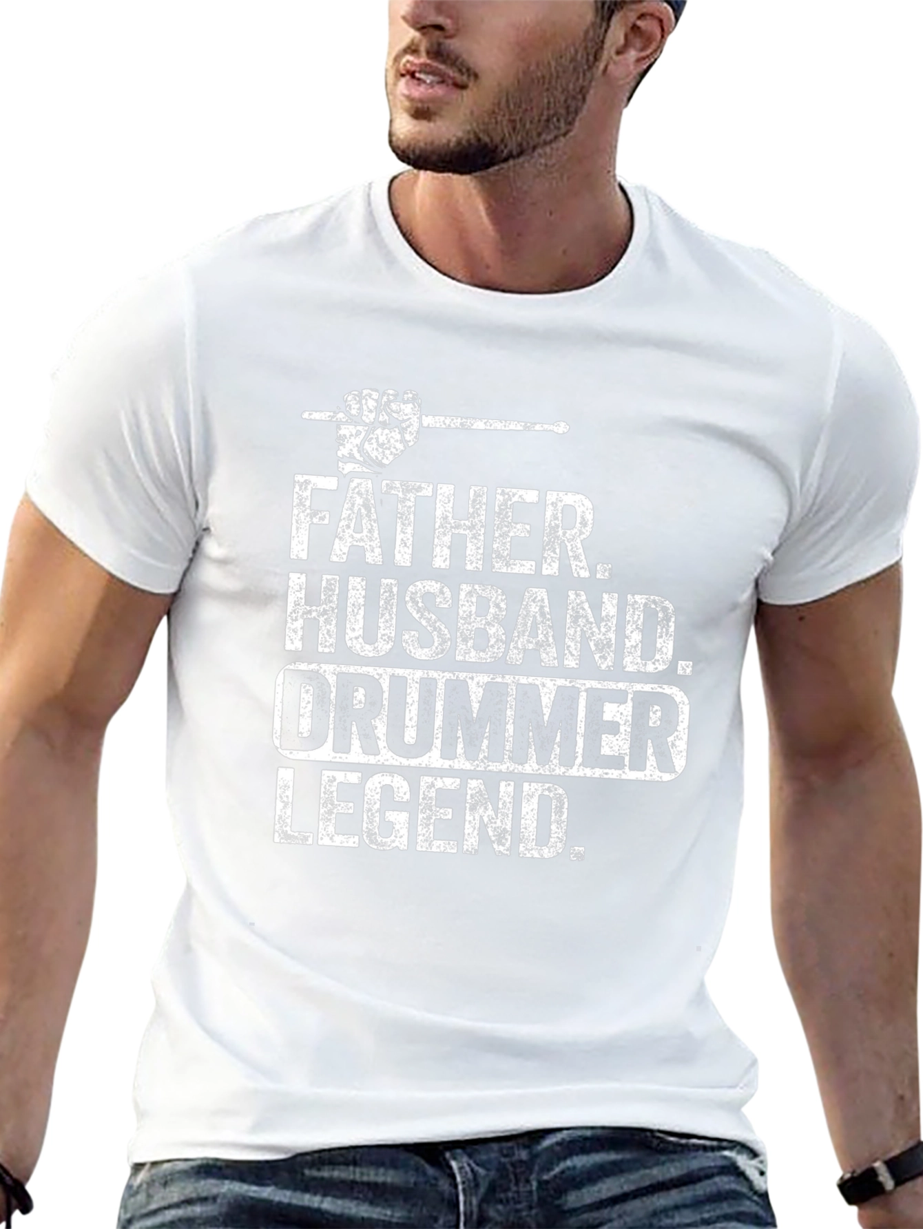 Father Husband Drummer Legend T-Shirt