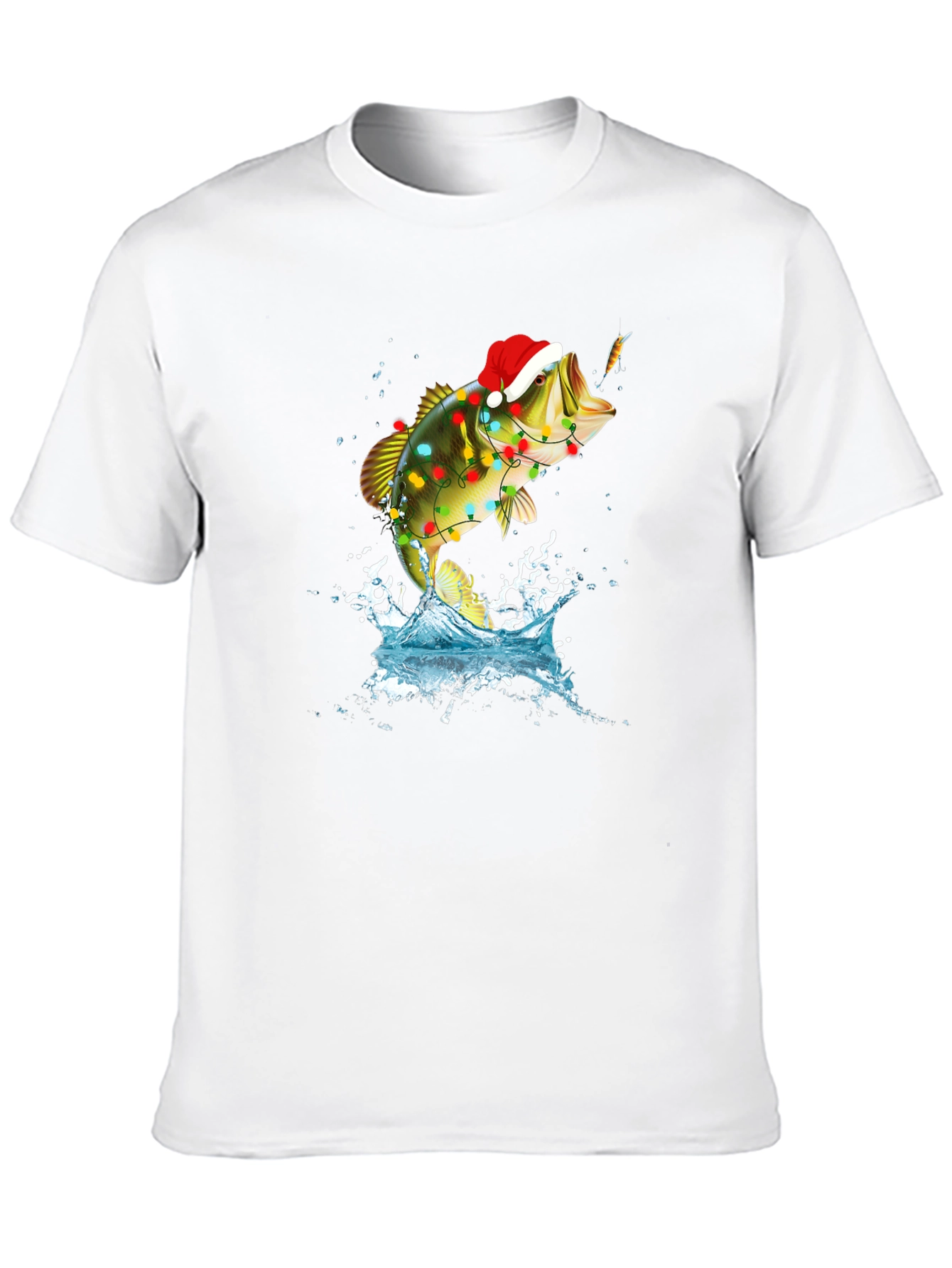Christmas Bass Fishing T-Shirt