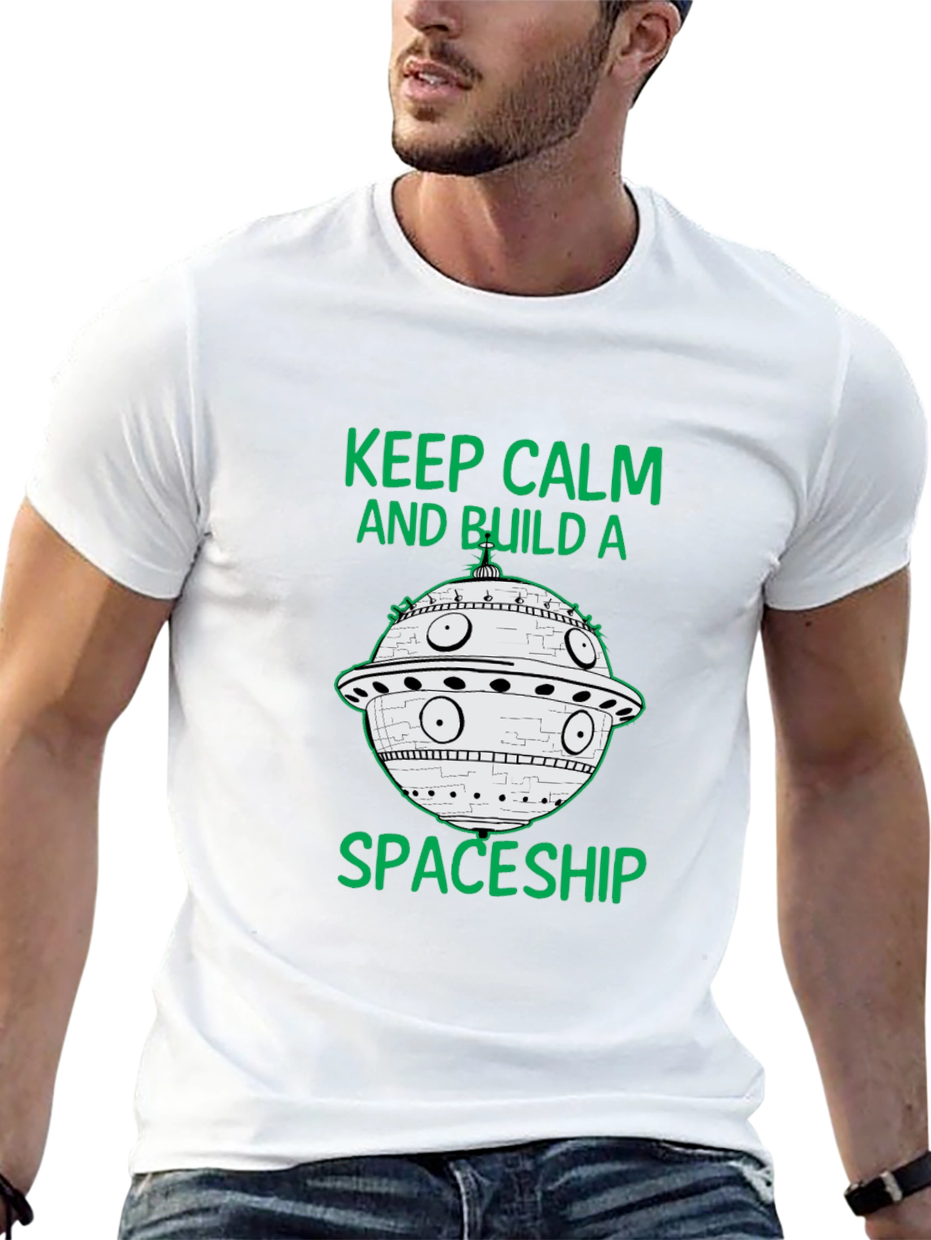 Keep Calm and Build a Spaceship T-Shirt