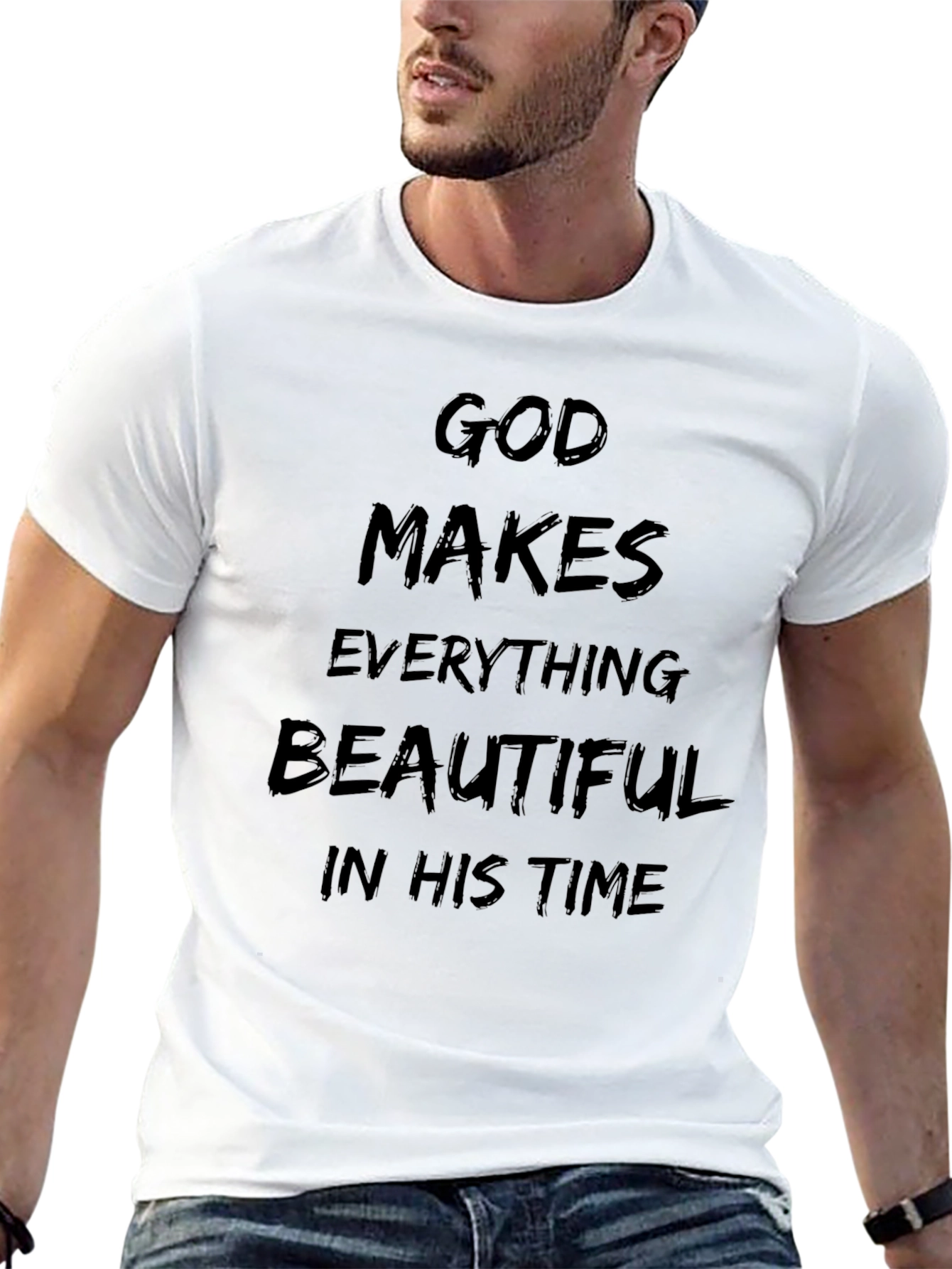 God Makes Everything Beautiful Black T-Shirt