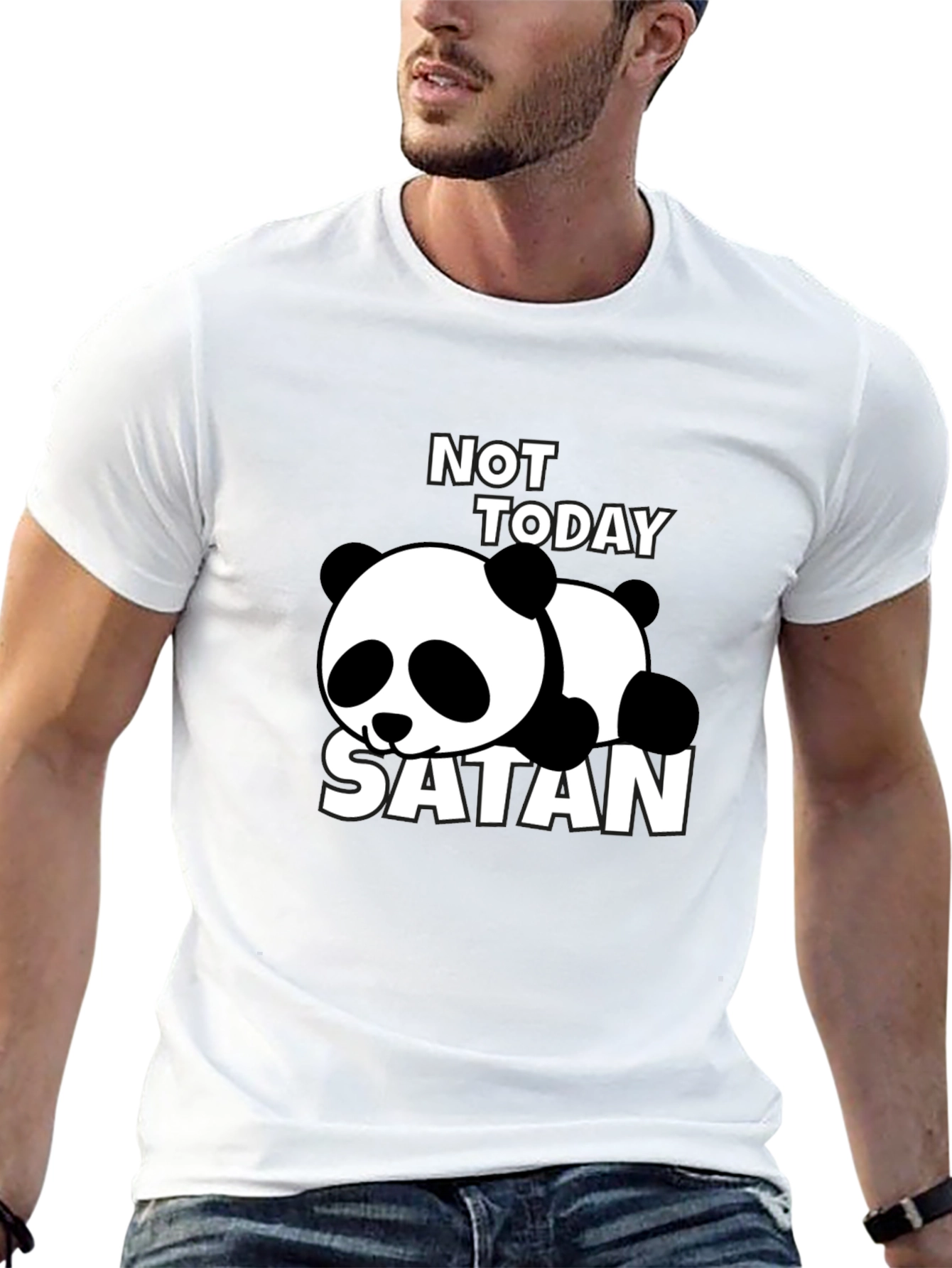 Not Today Satan Panda T-Shirt