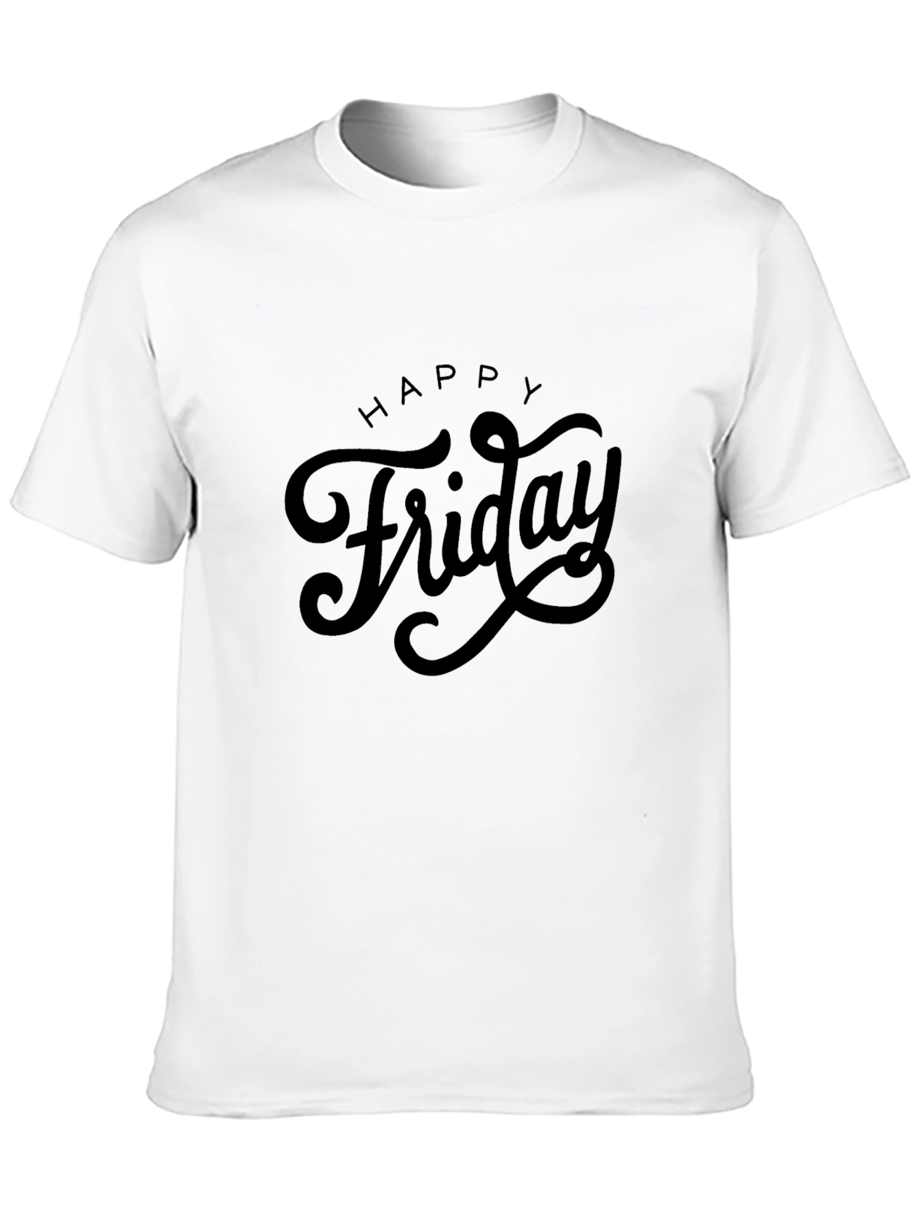 Happy Friday Black T-Shirt