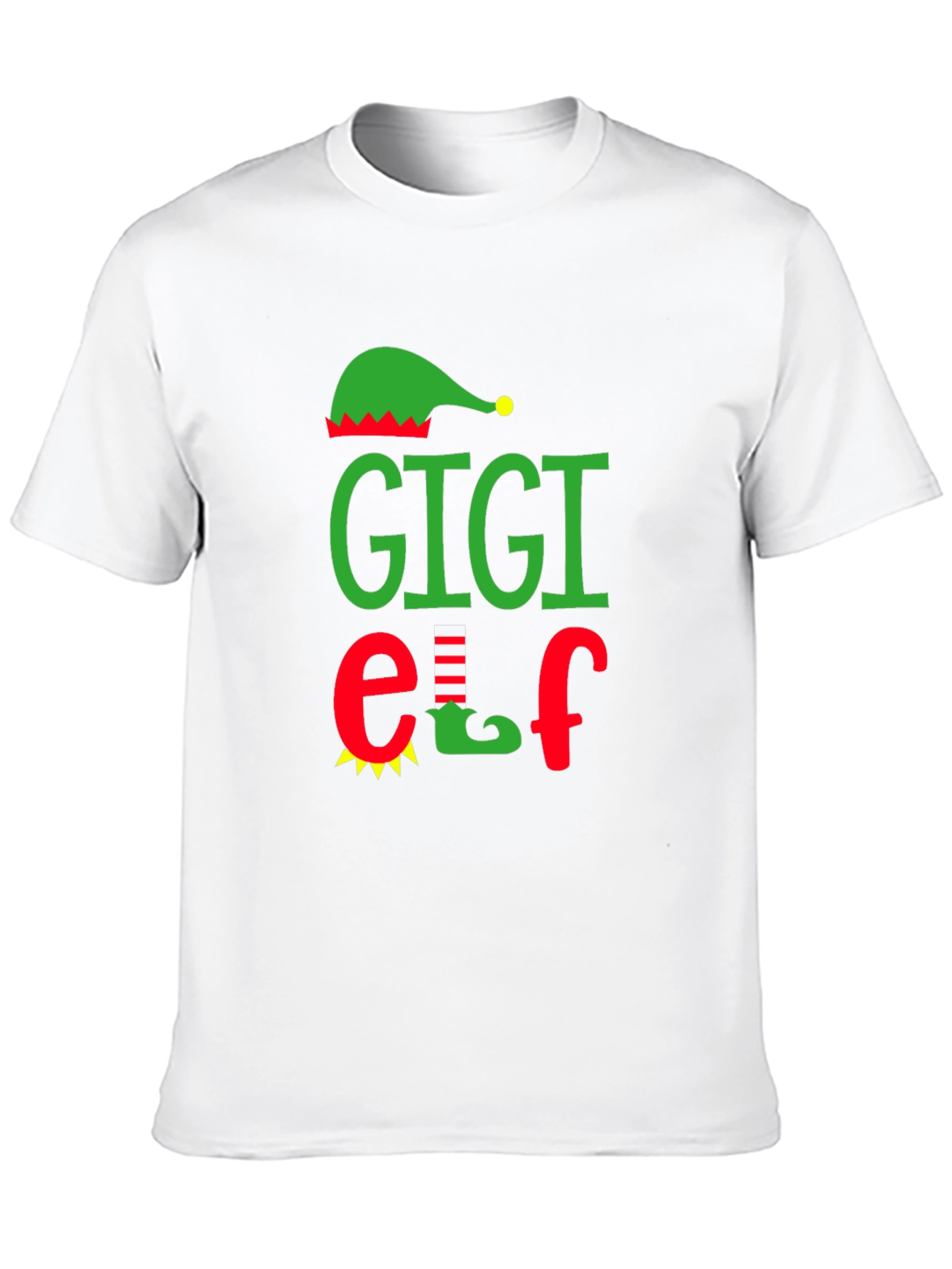 Gigi Elf Graphic Tee - Holiday Family Matching Shirt